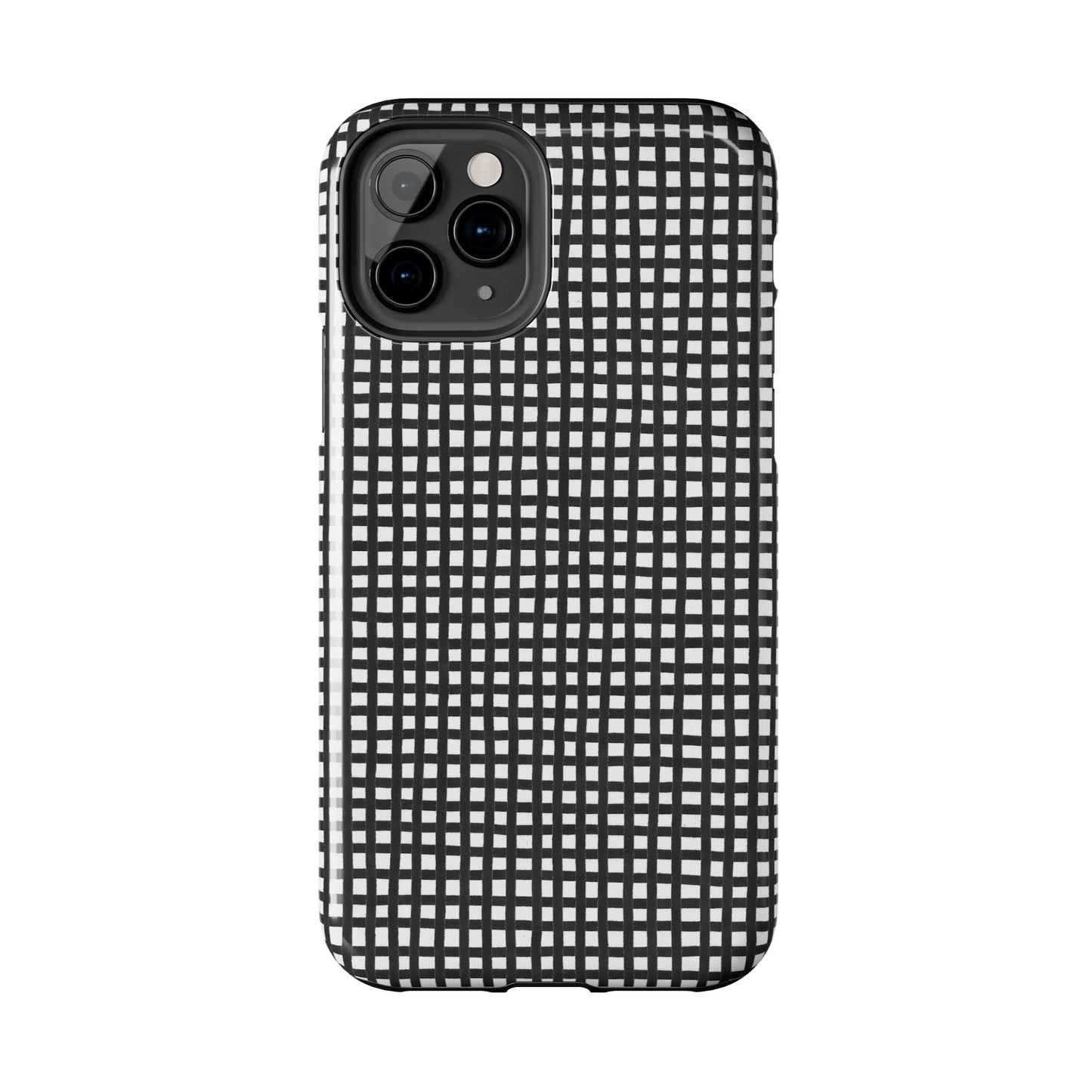 Chipper Check Black / White Phone Case