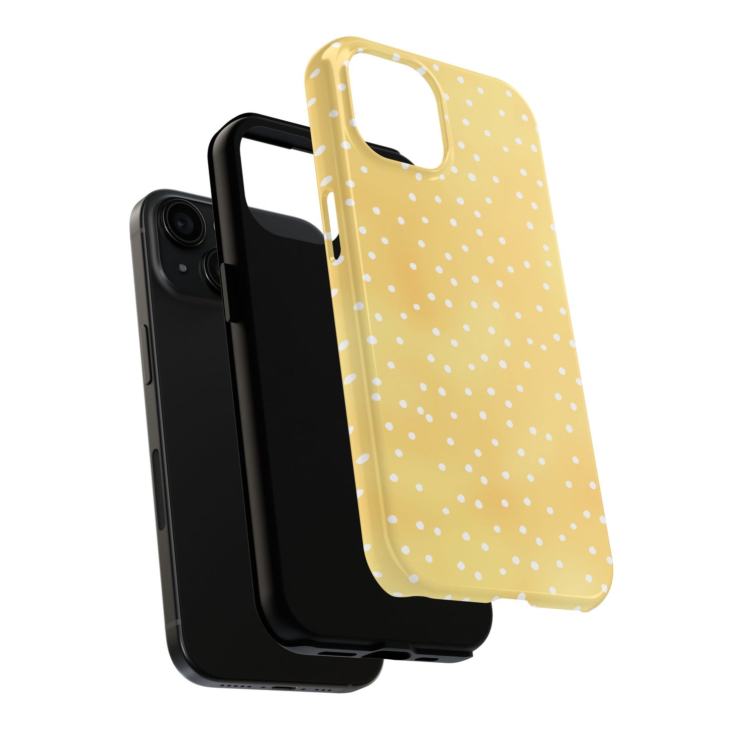 Dinky Dots Sunshine / White Phone Case