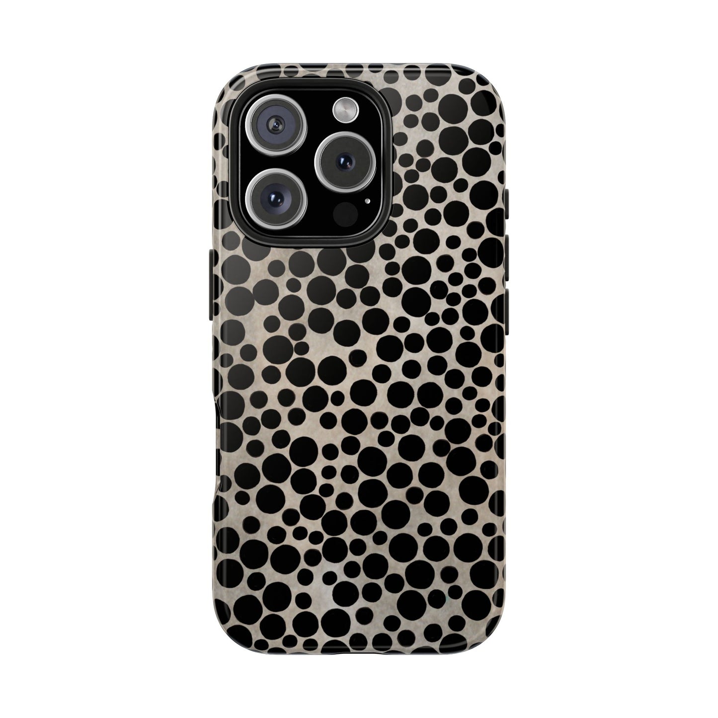 Felt Dots Silver Phone Case