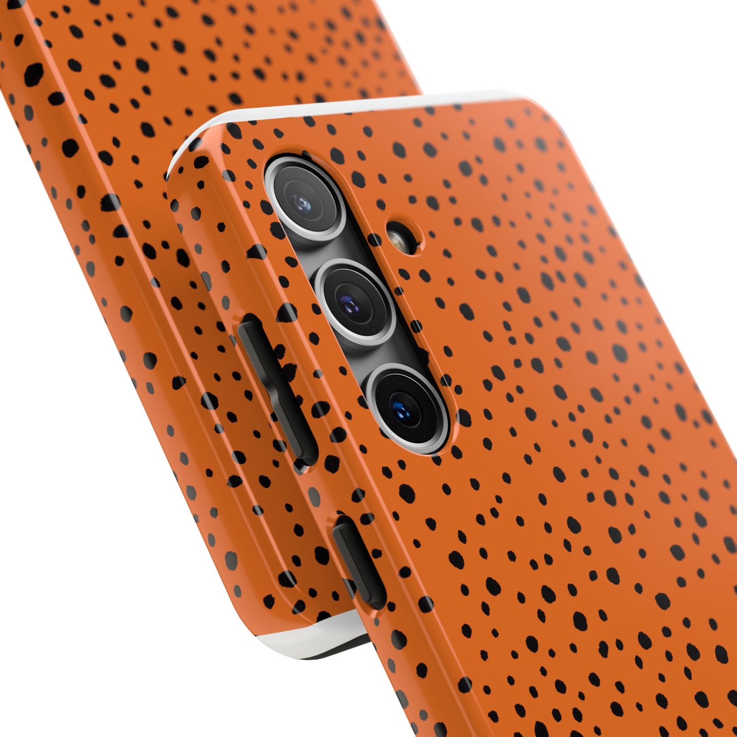 Pepper Dots Orange / Black Phone Case