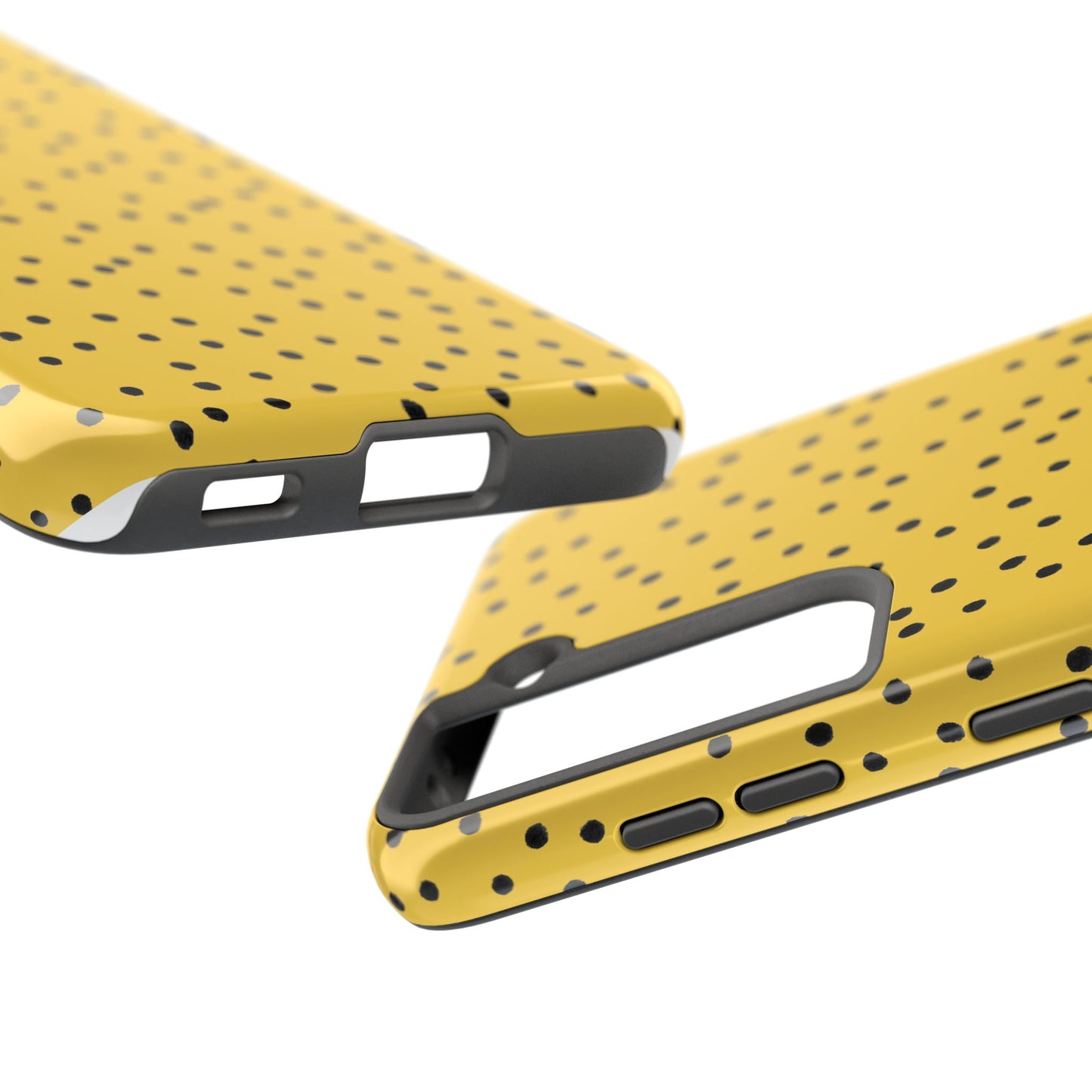 Dinky Dots Yellow / Black Phone Case