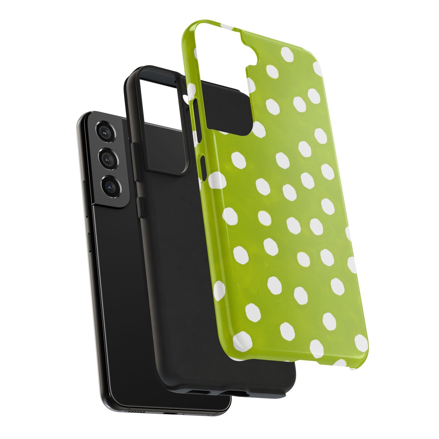 Jumbo Dots Green / White Phone Case