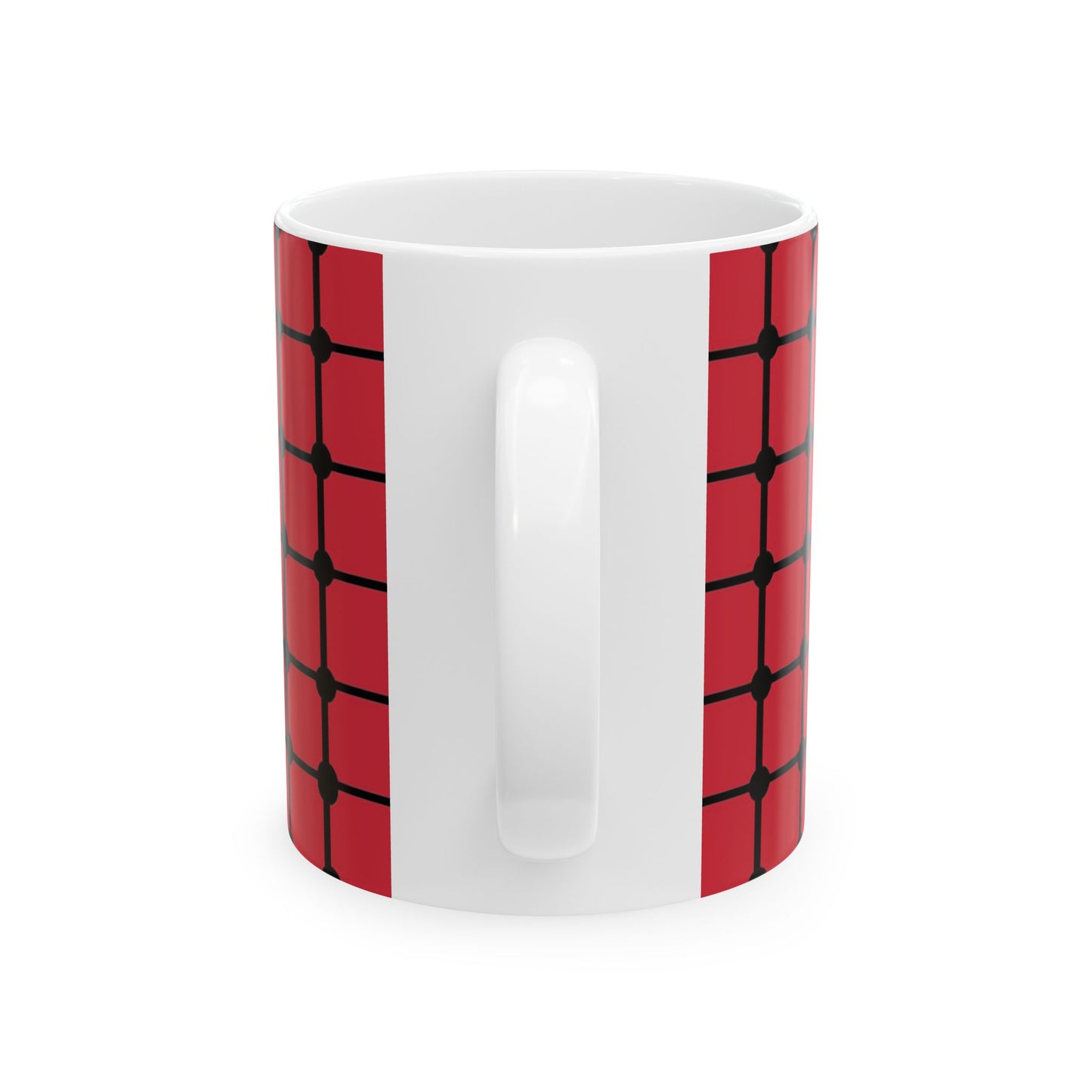 Dot Grid Red / Black Cup