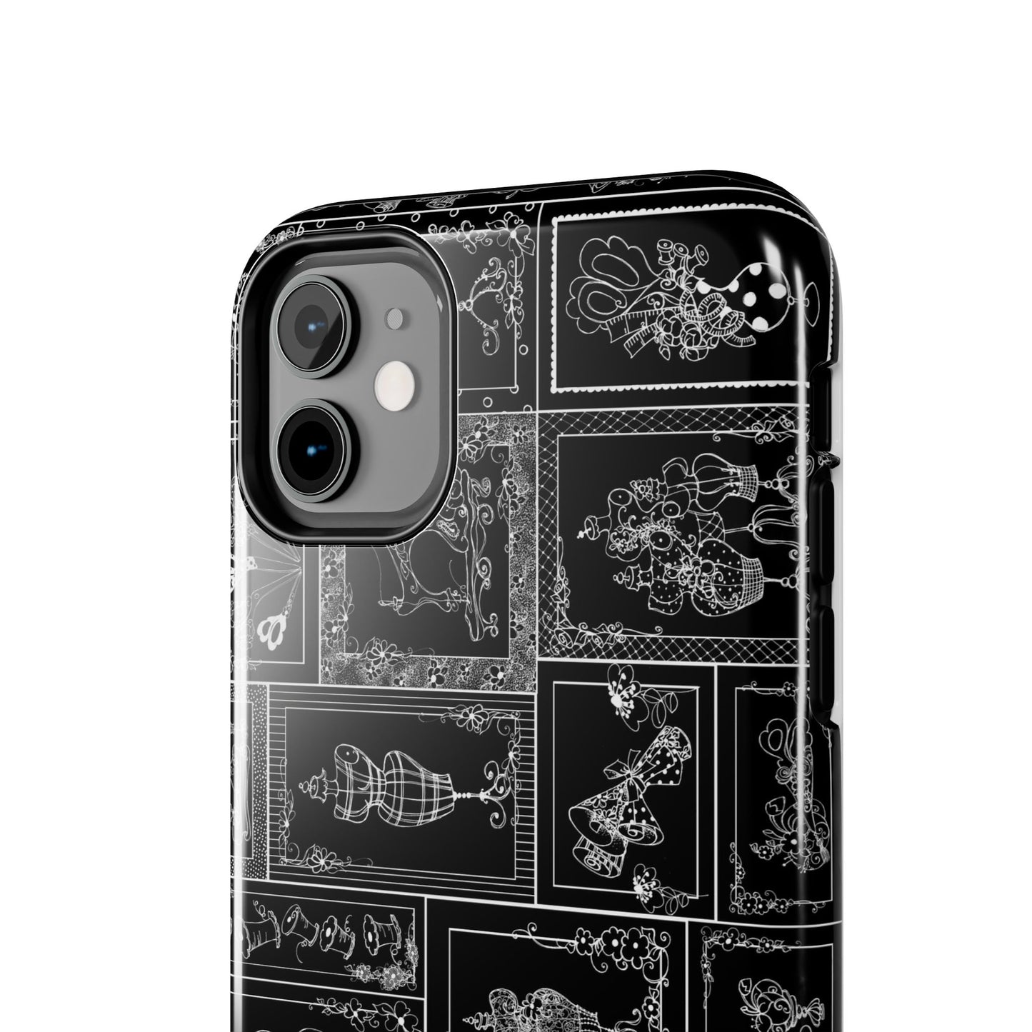 Sew Fancy Black Phone Case