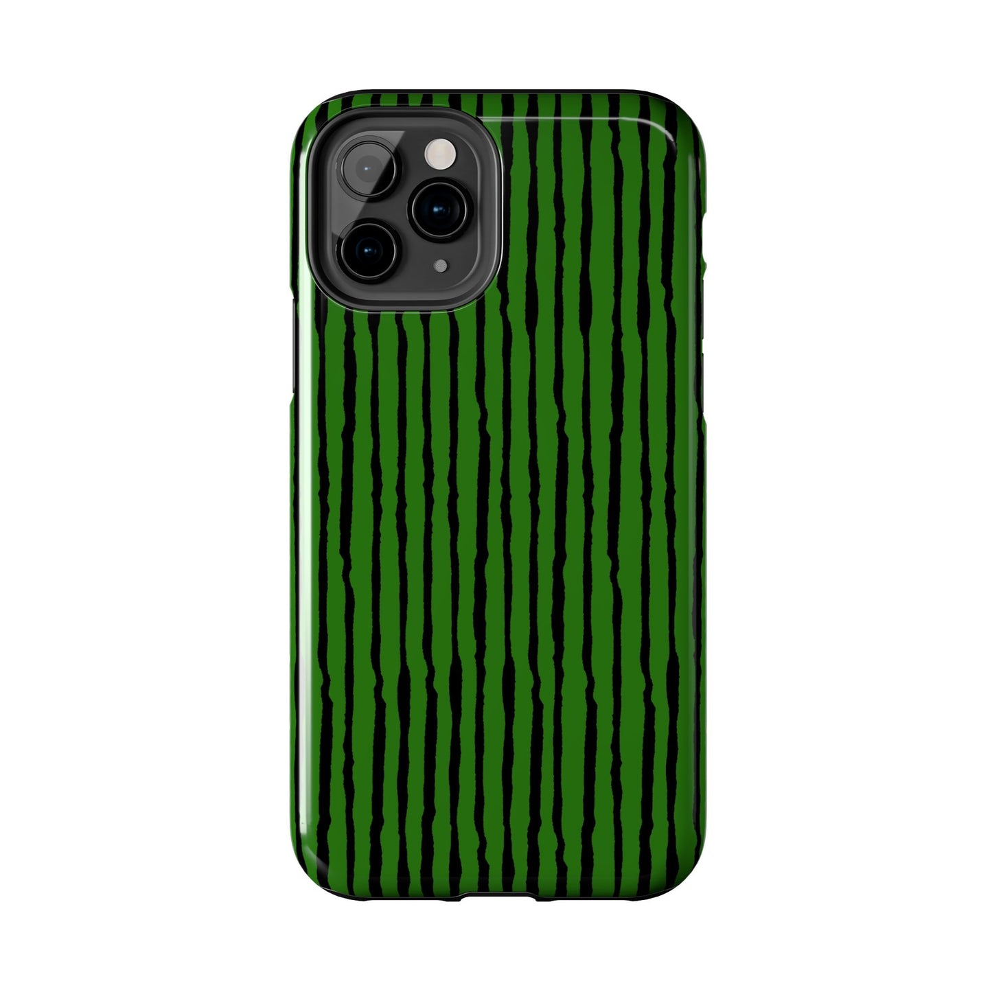 Sorta Stripe Green / Black Phone Case
