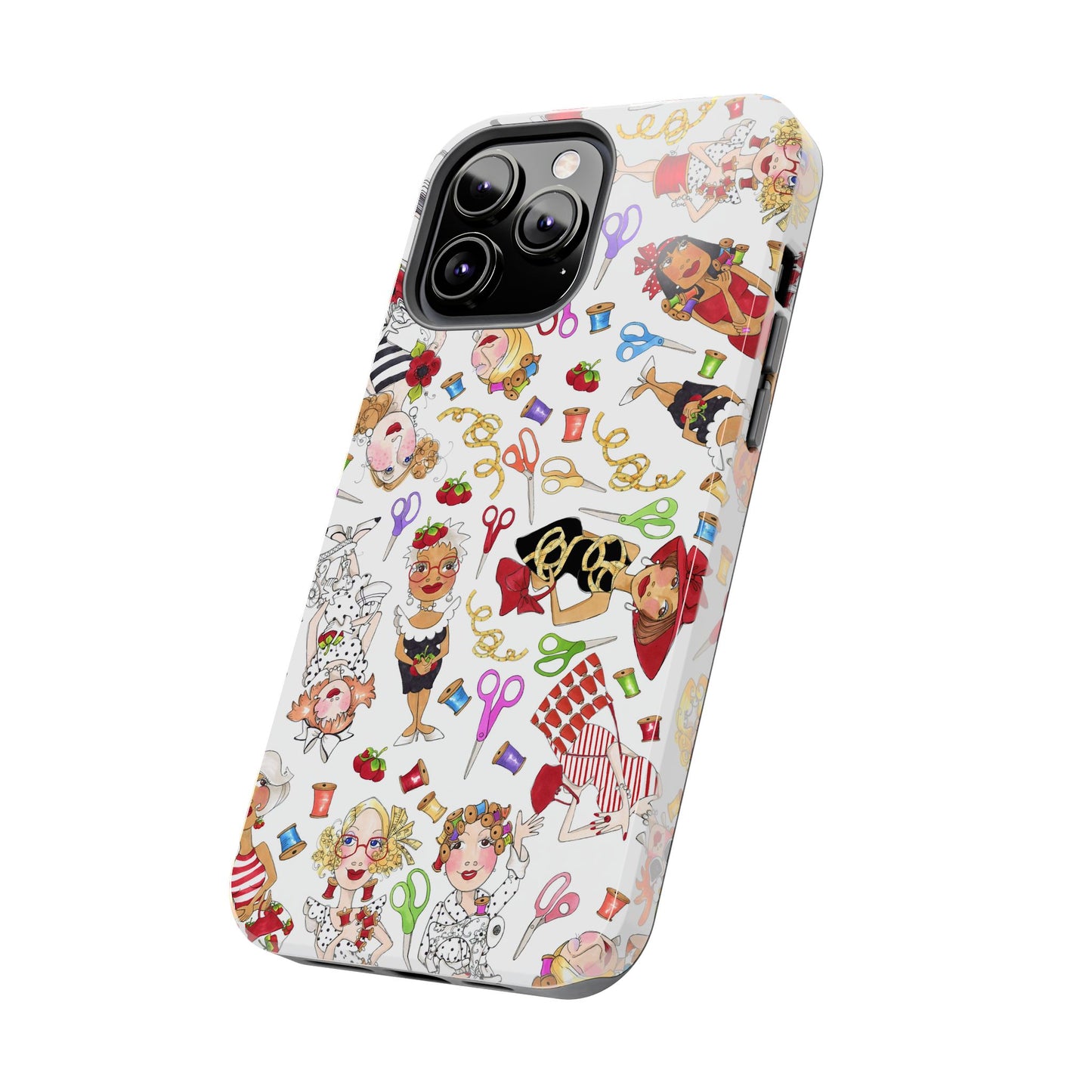 Sew Tossed White Phone Case