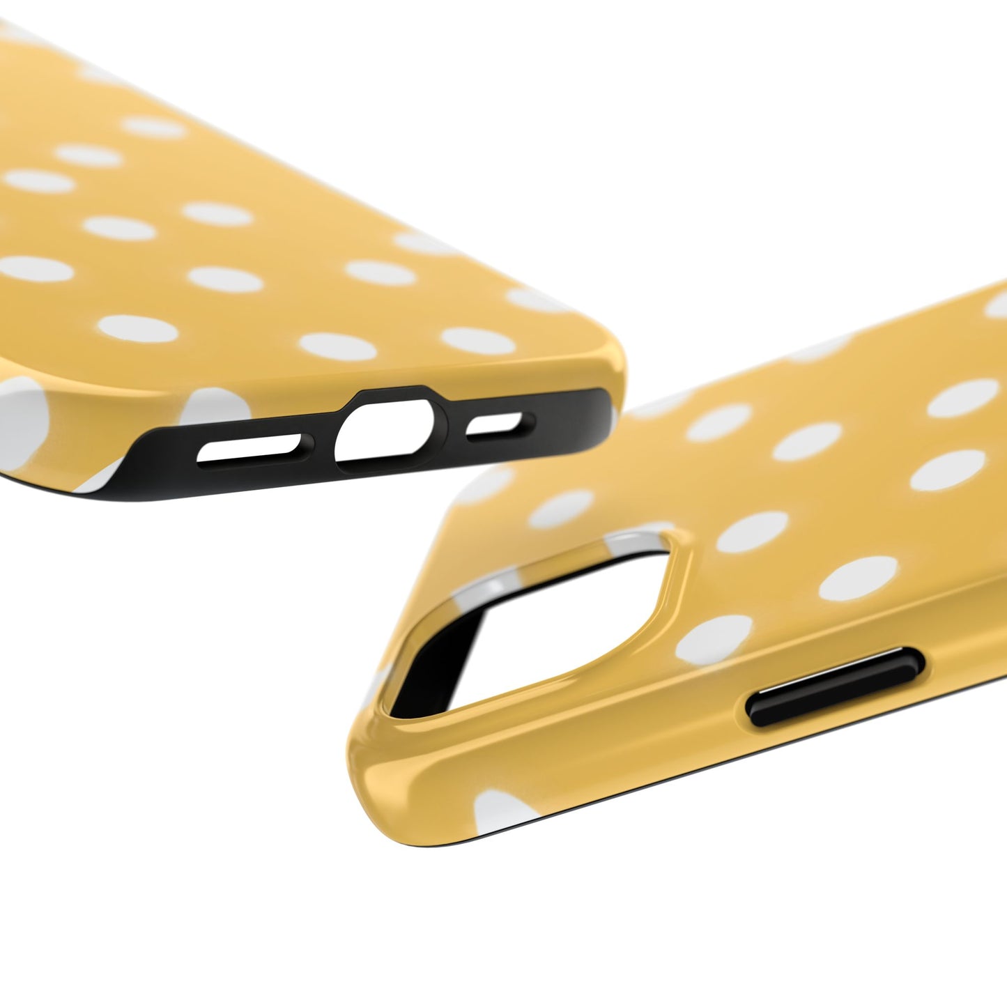 Jumbo Dots Yellow / White Phone Case