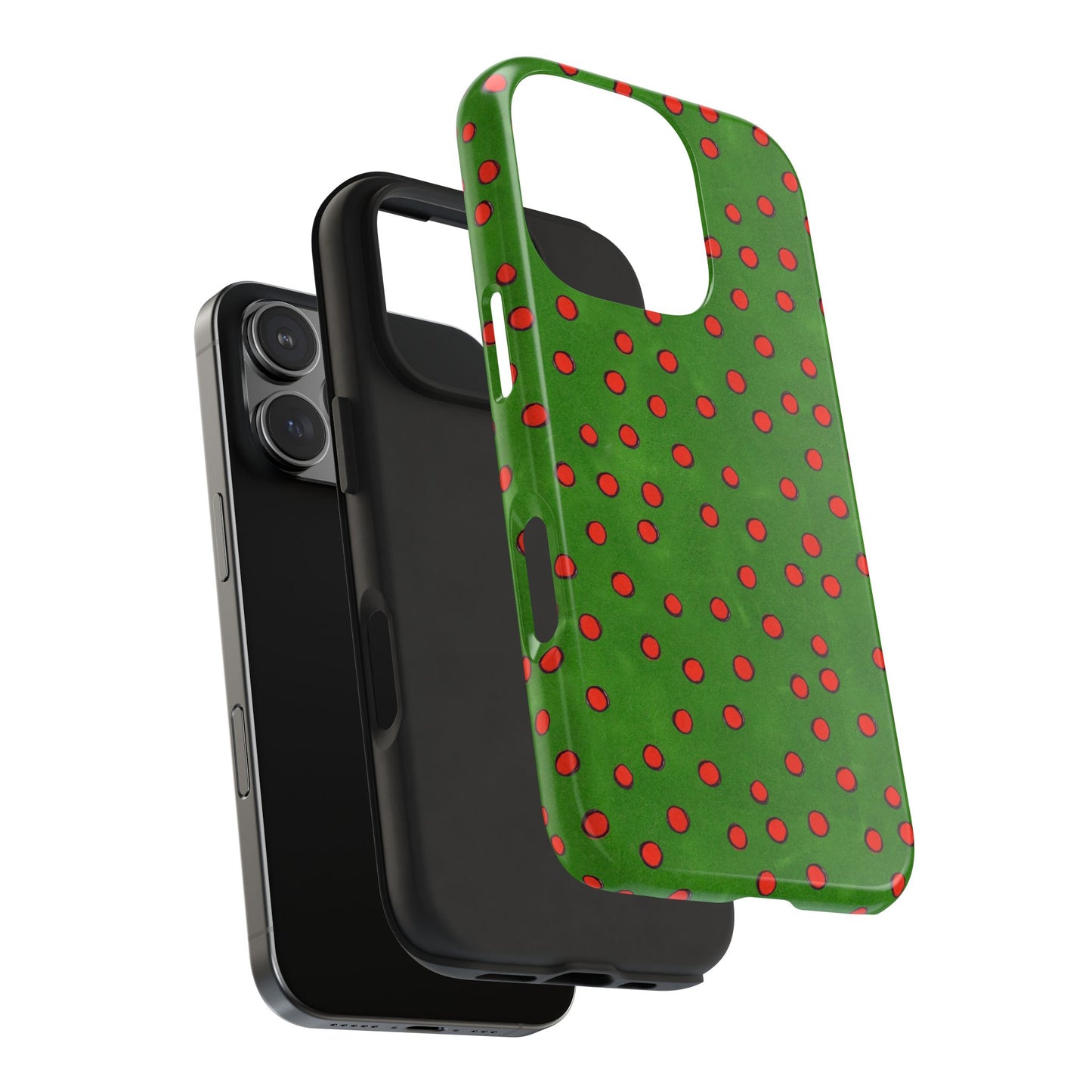 Dinky Dots Green / Red Phone Case
