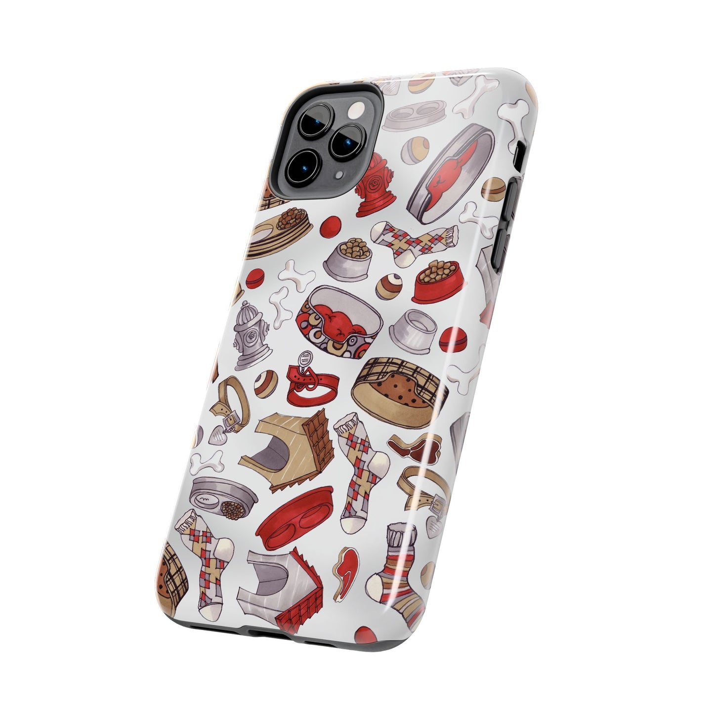 Doggie Stuff Gray Phone Case