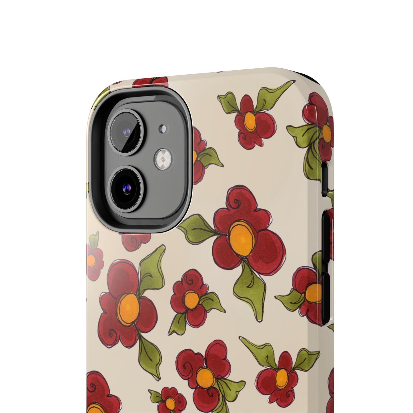 Chili Pepper Daisies Phone Case