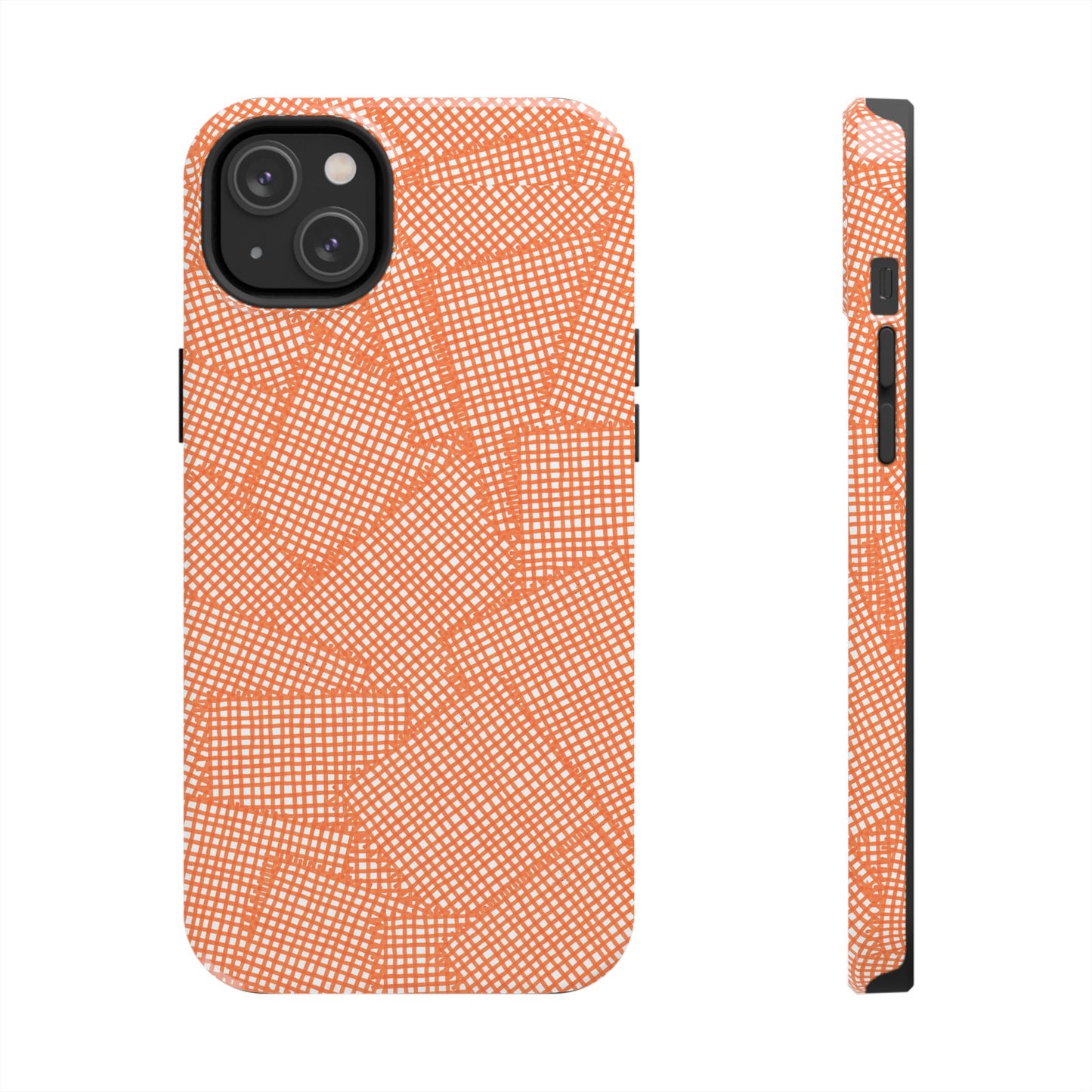 Check Patch Large Orange Phone Case