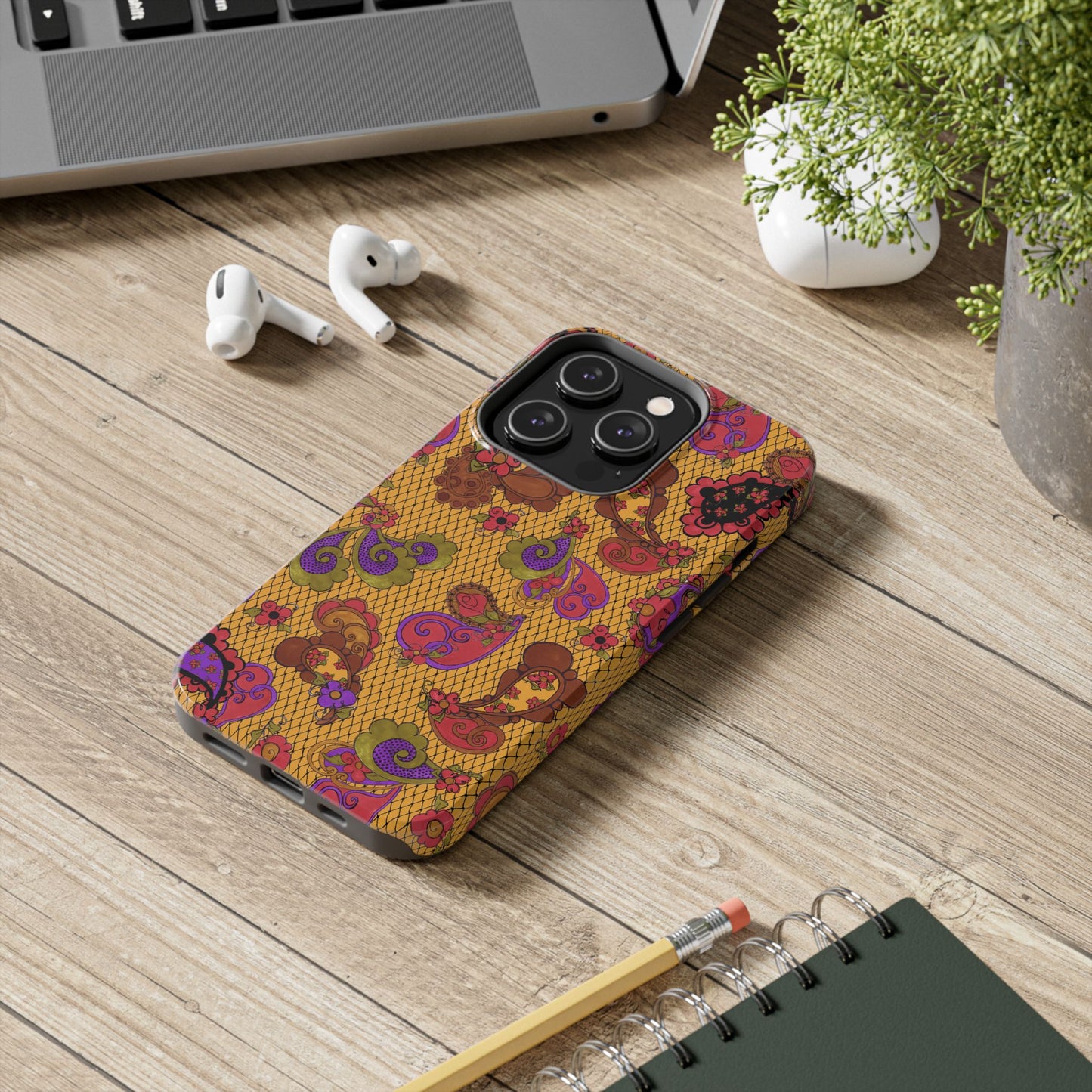 Posie Paisley Gold Phone Case