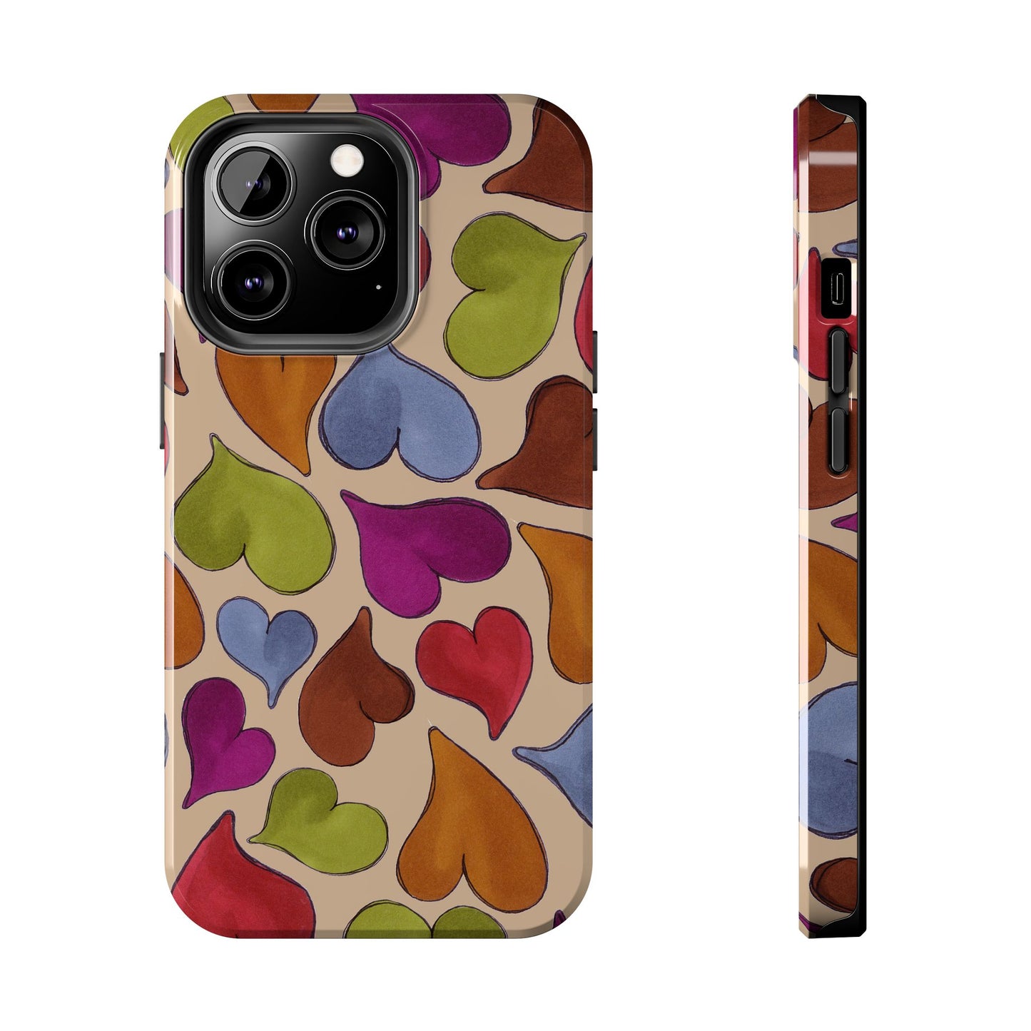 Big Hearted Khaki Phone Case