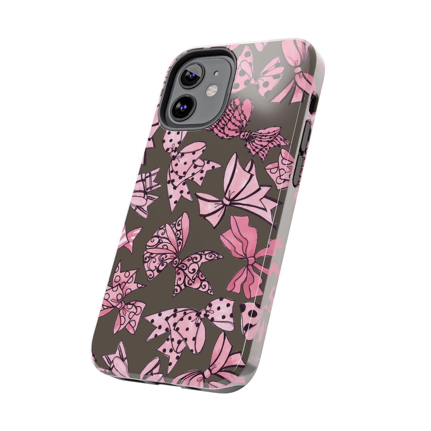 Blushing Bows Mocha Phone Case