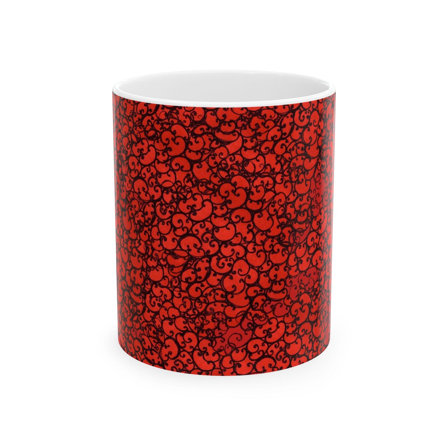 Scrollie Red / Black Cup