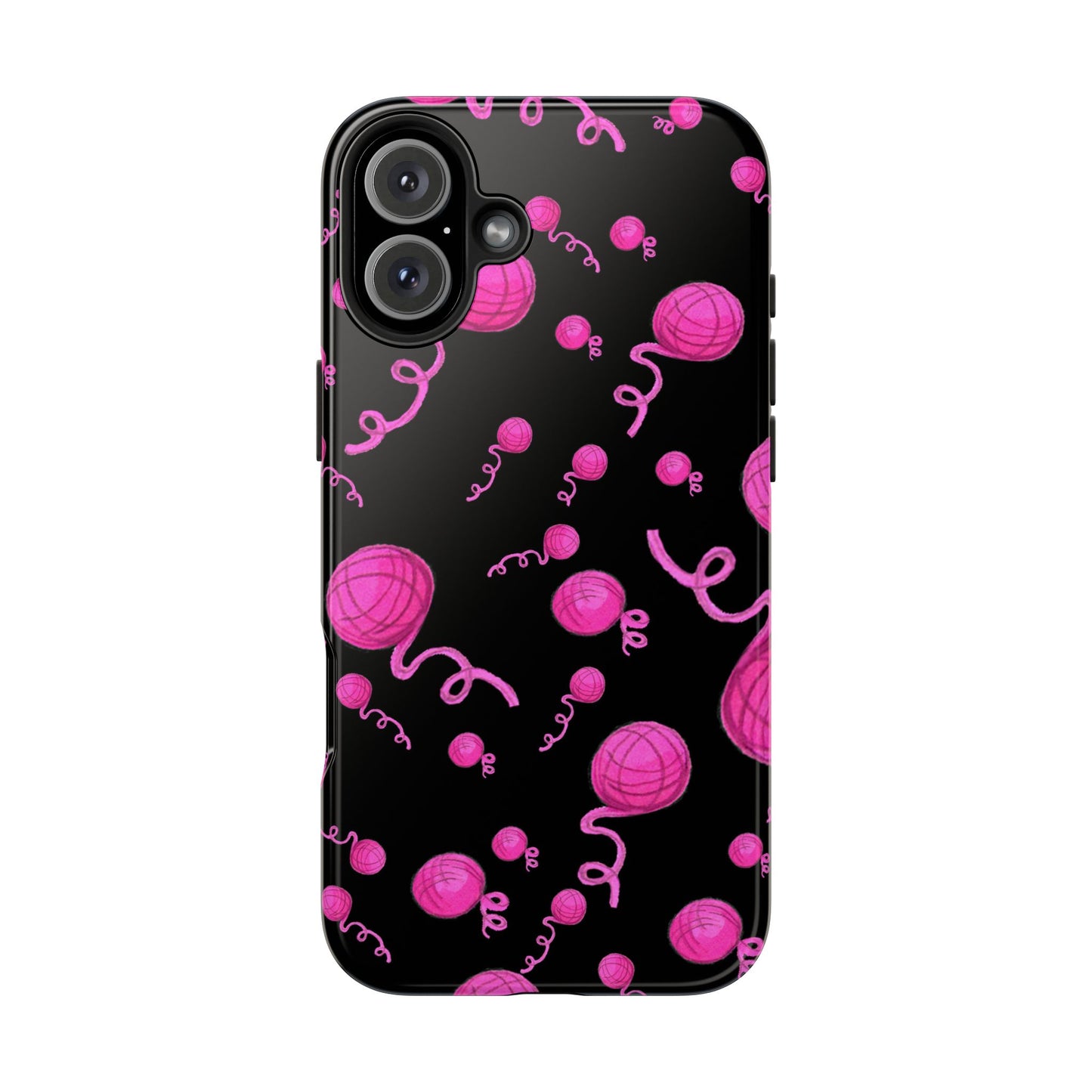 Yarniverse Black / Pink Phone Case