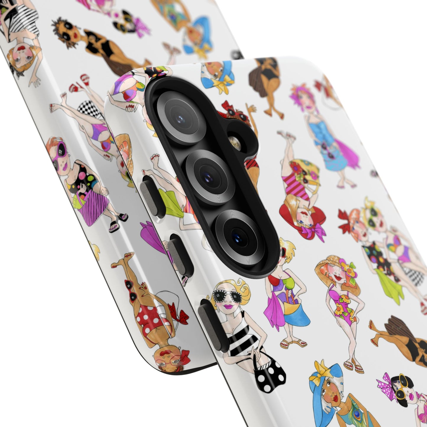 Tossed Beauties White Phone Case