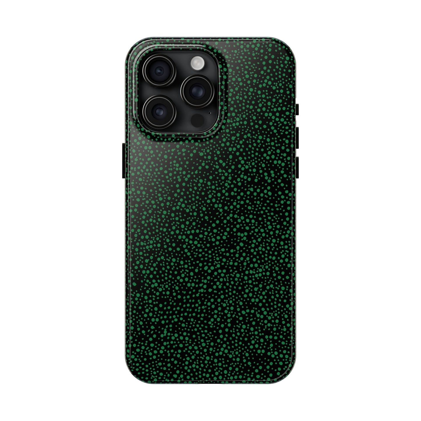 Confetti Black / Green Phone Case