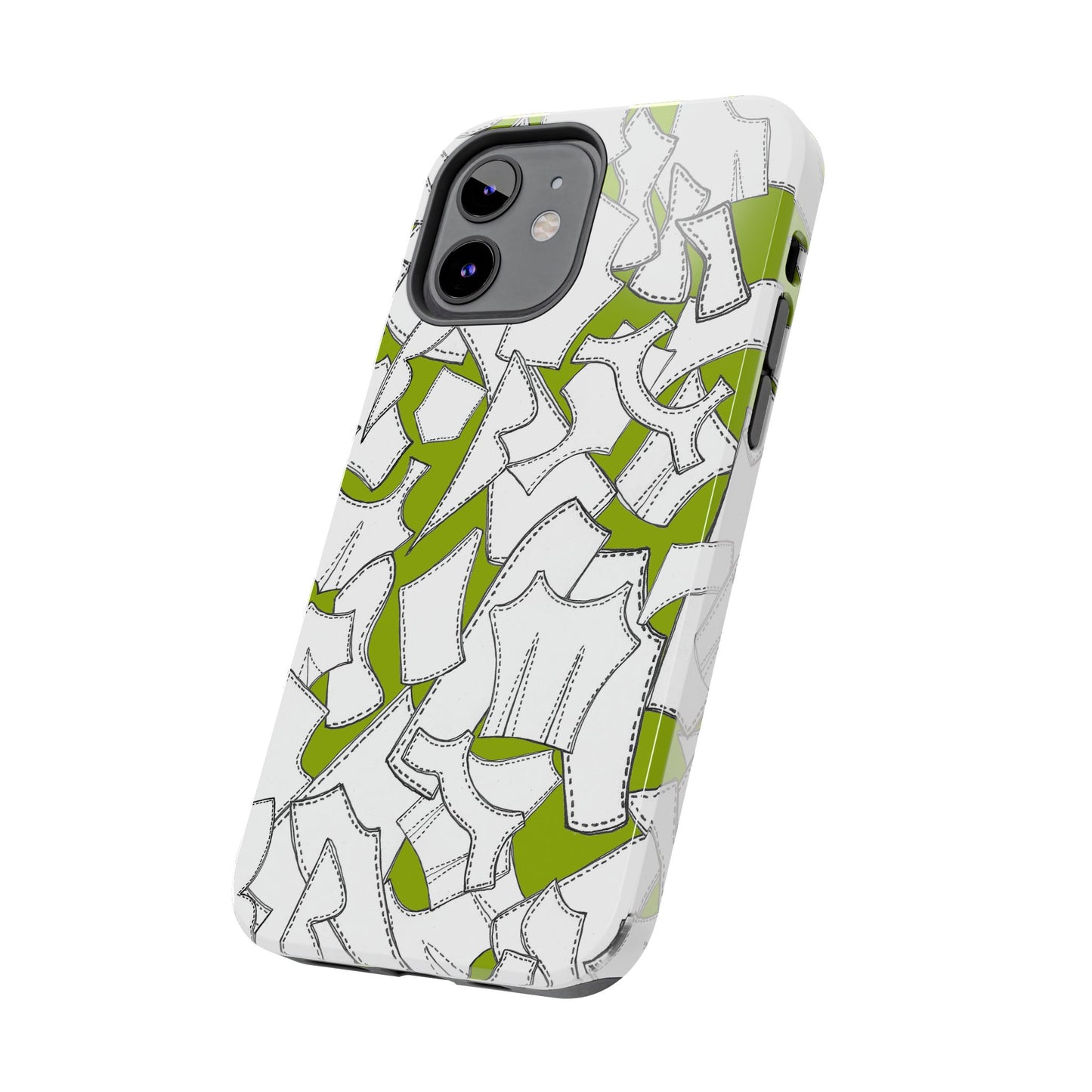Pattern Pieces Chartreuse Phone Case