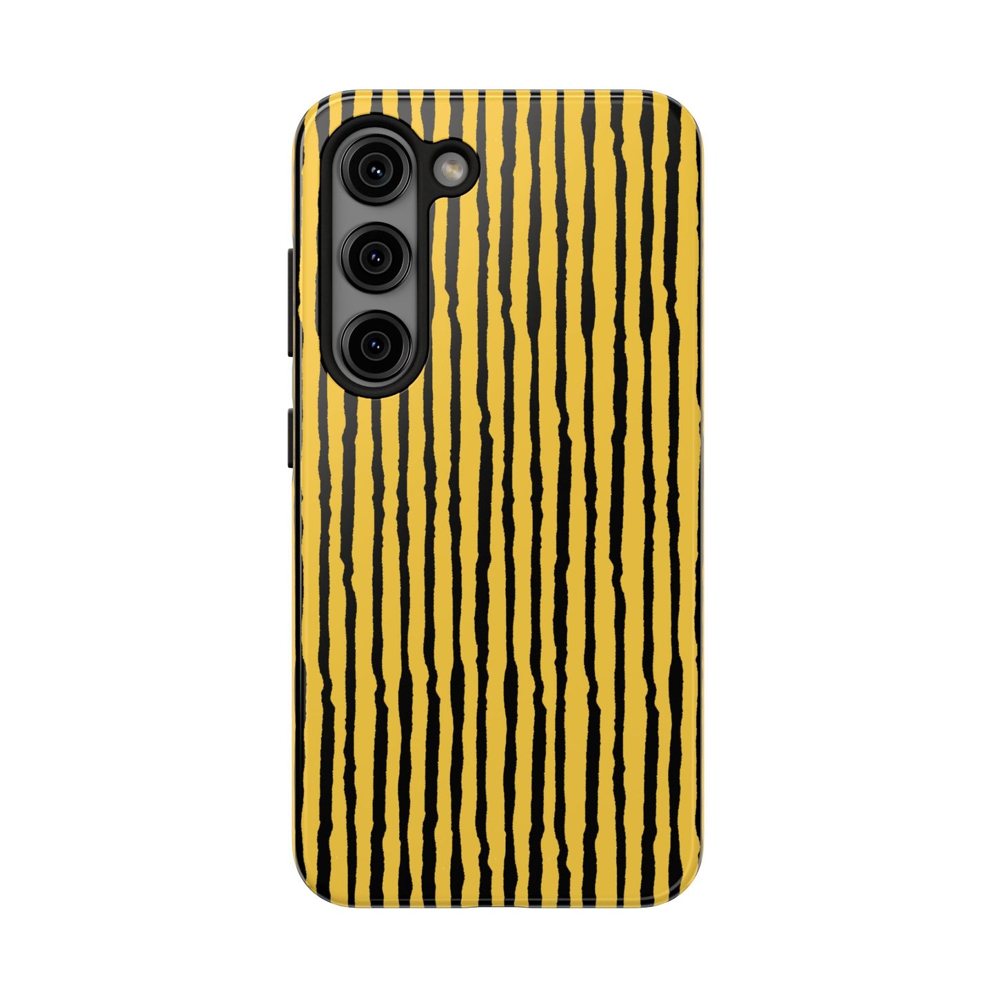Sorta Stripe Yellow / Black Phone Case