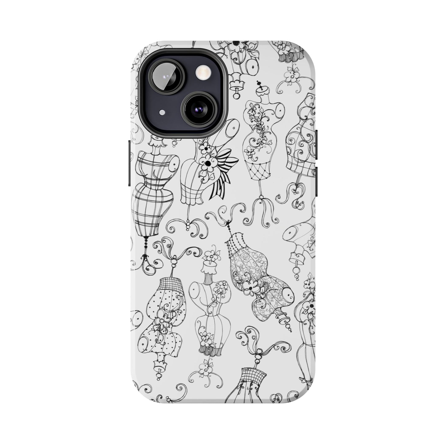 Mannequinique White / Black Phone Case