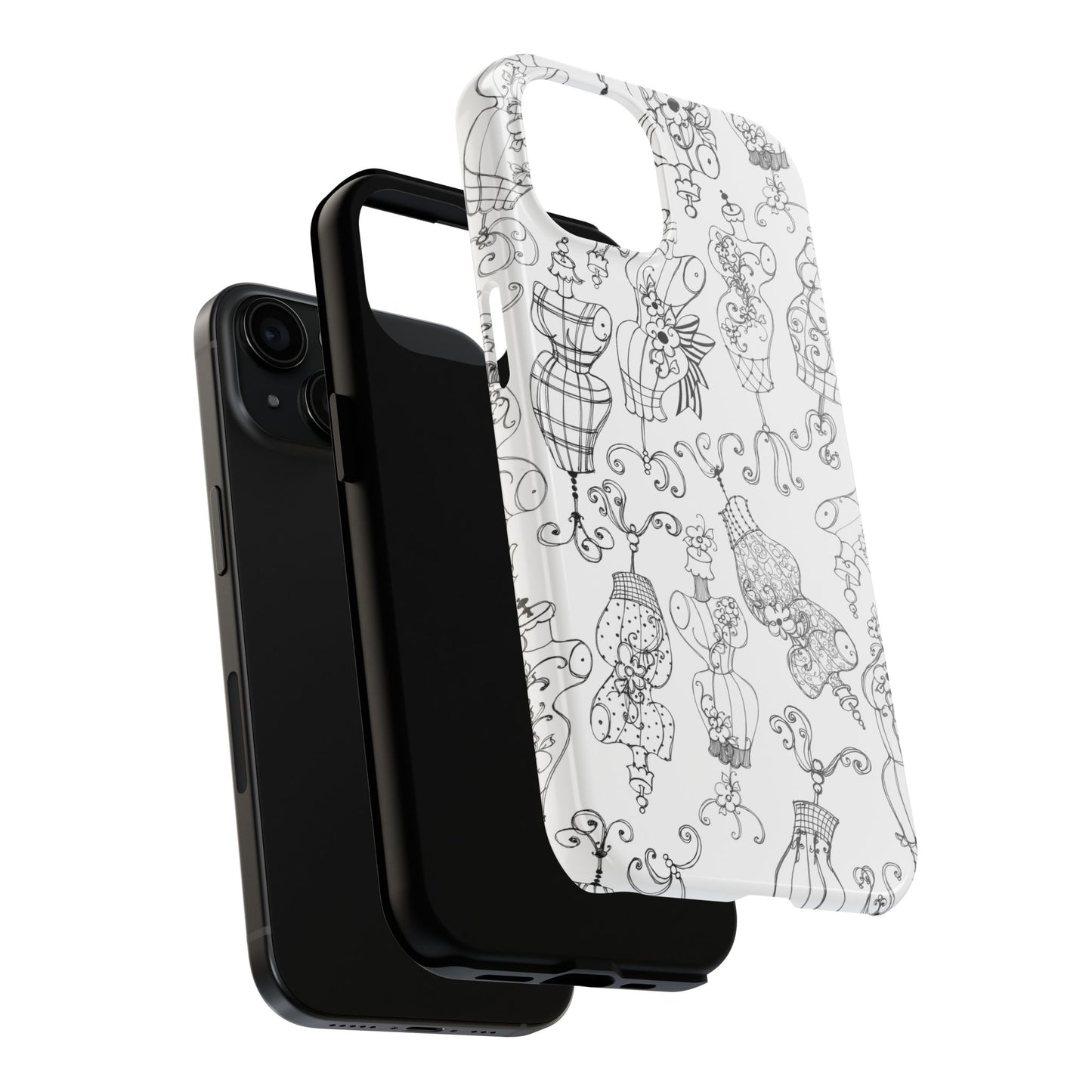 Mannequinique White / Black Phone Case
