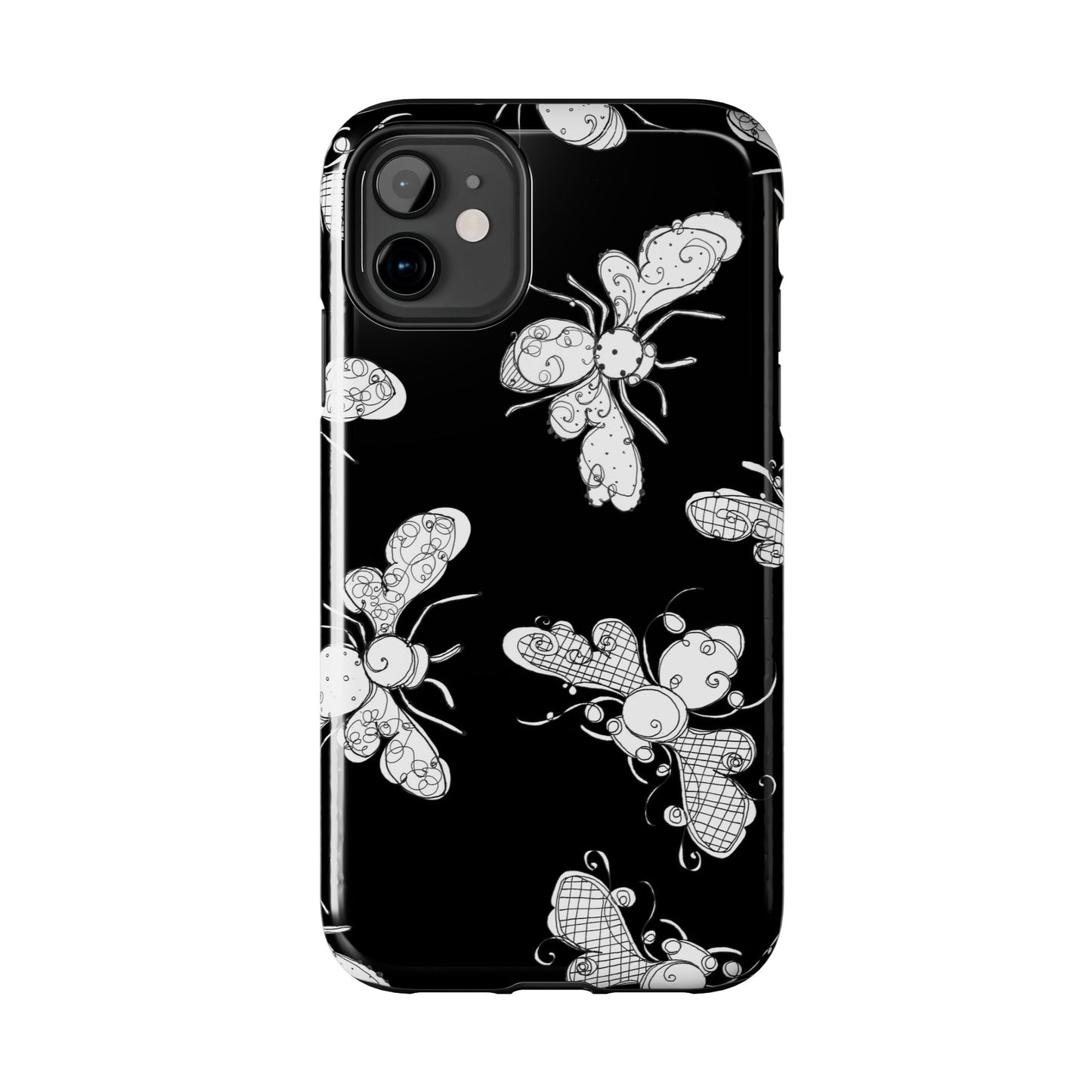 Busy Bee Black Phone Case