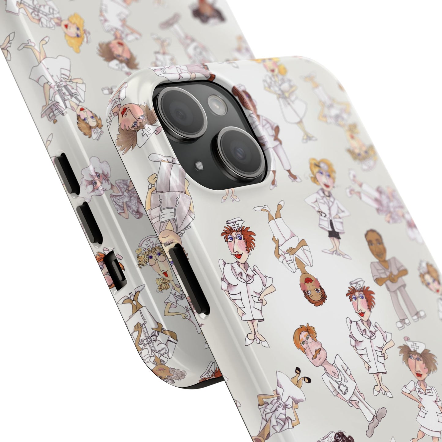 Tossed Nurses Gray Phone Case