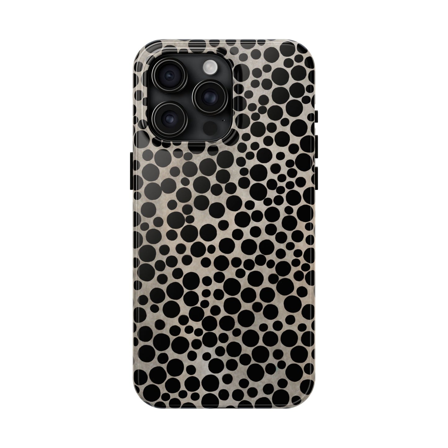 Felt Dots Silver Phone Case