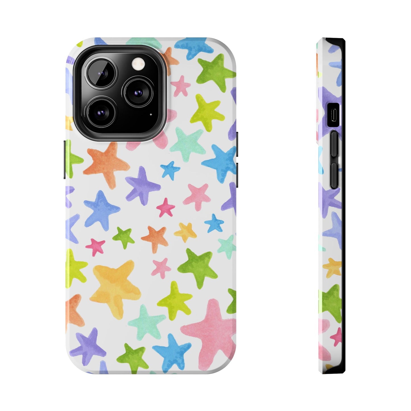 Happy Stars White Phone Case