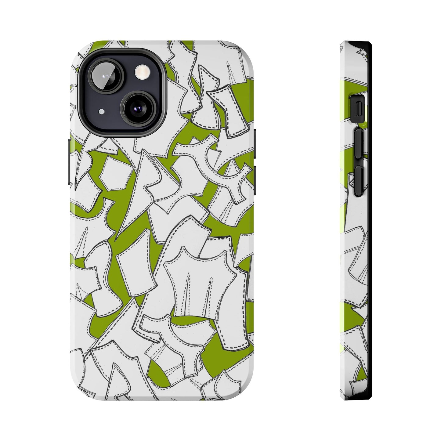 Pattern Pieces Chartreuse Phone Case