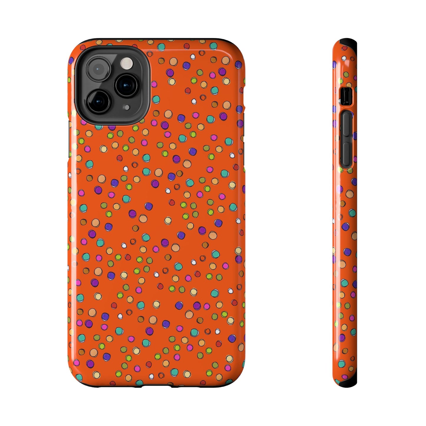 Dog Dots Orange Phone Case