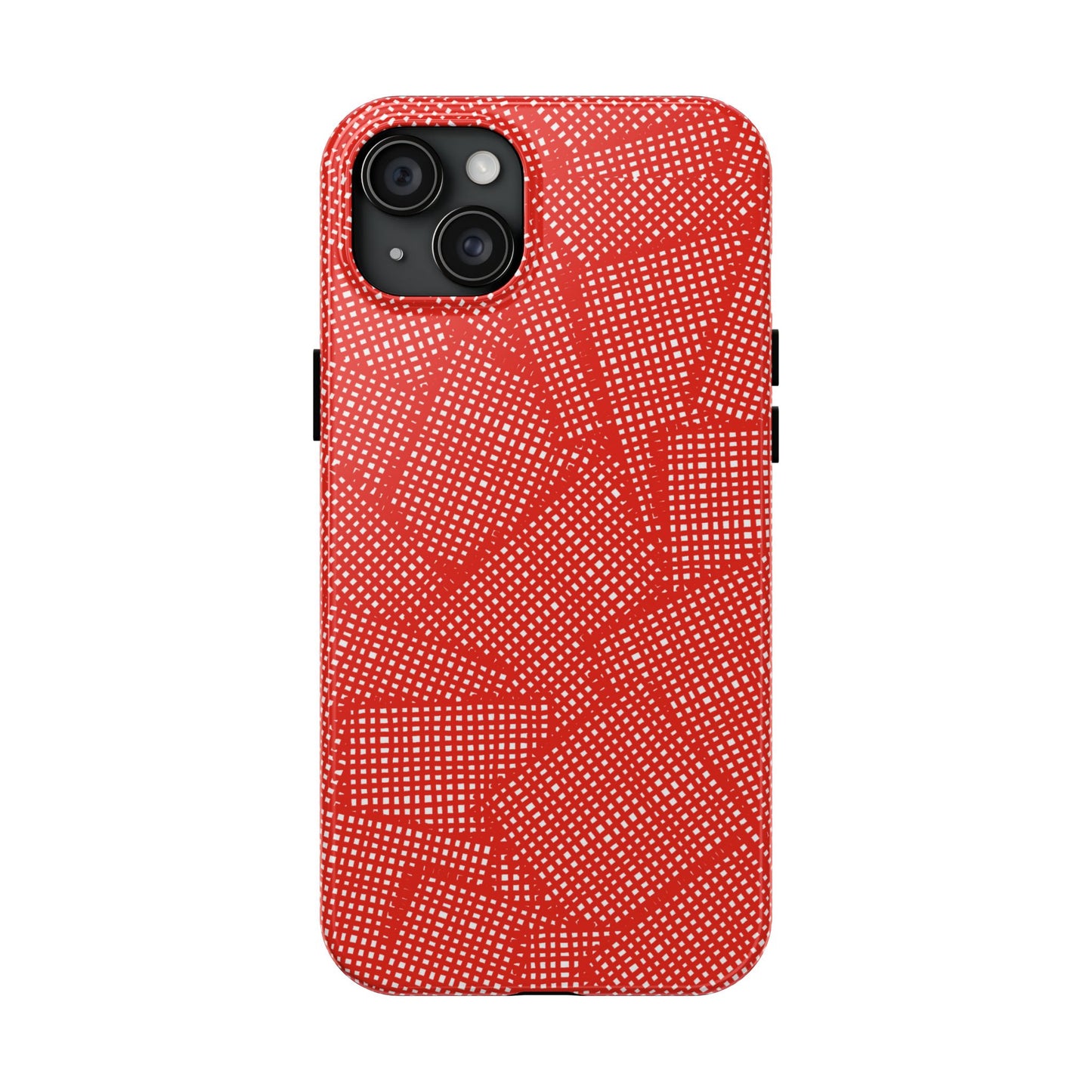 Check Patch Large Red Phone Case