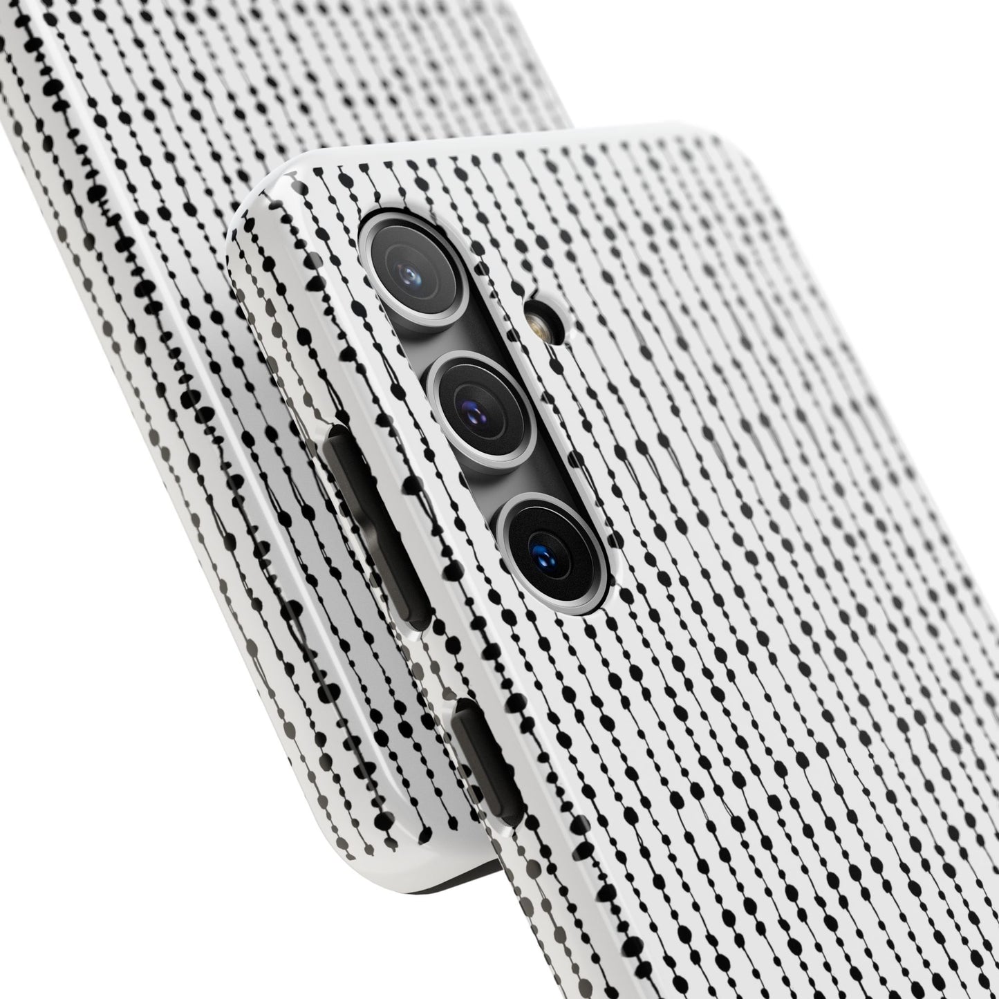 Beaded Curtain White / Black Phone Case