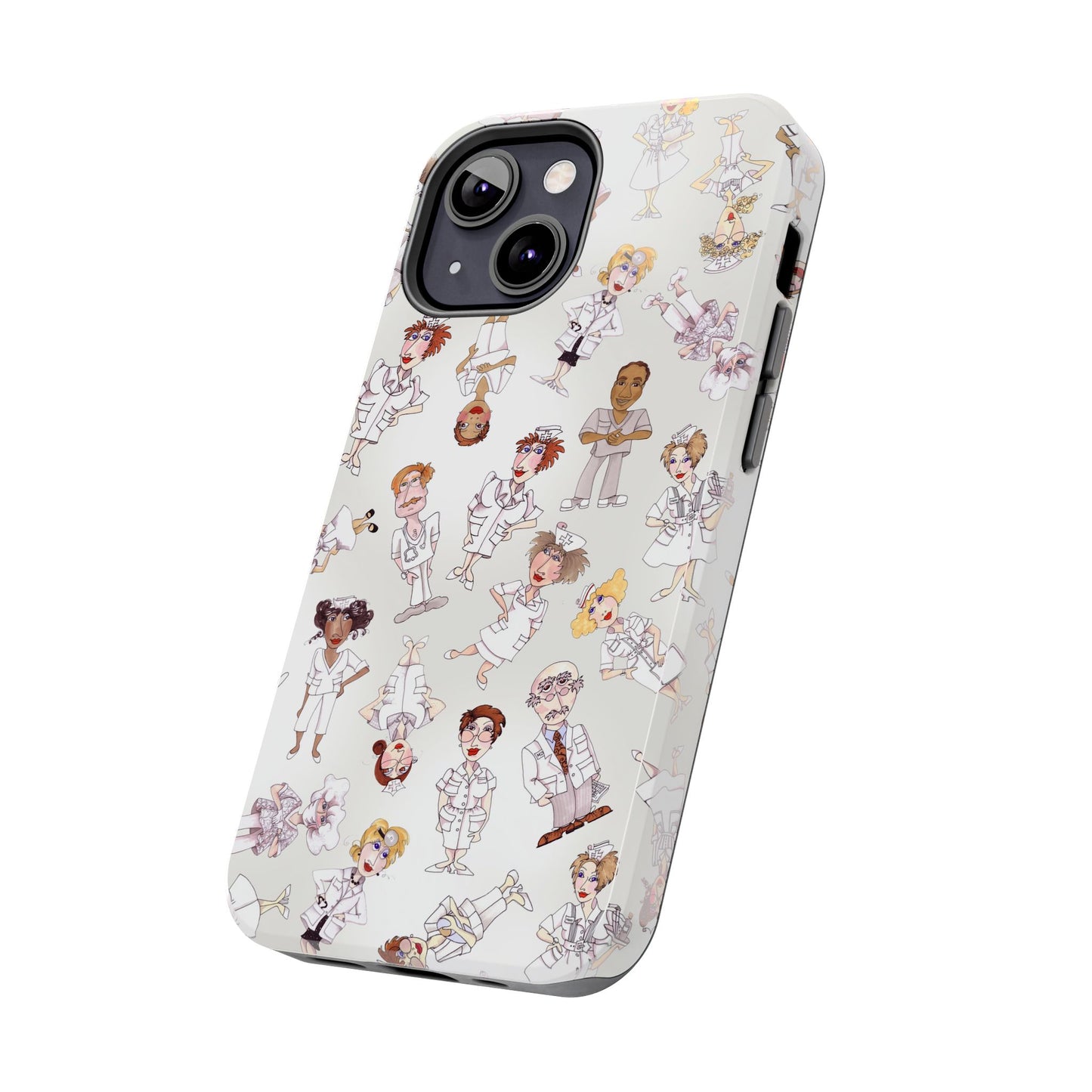 Tossed Nurses Gray Phone Case