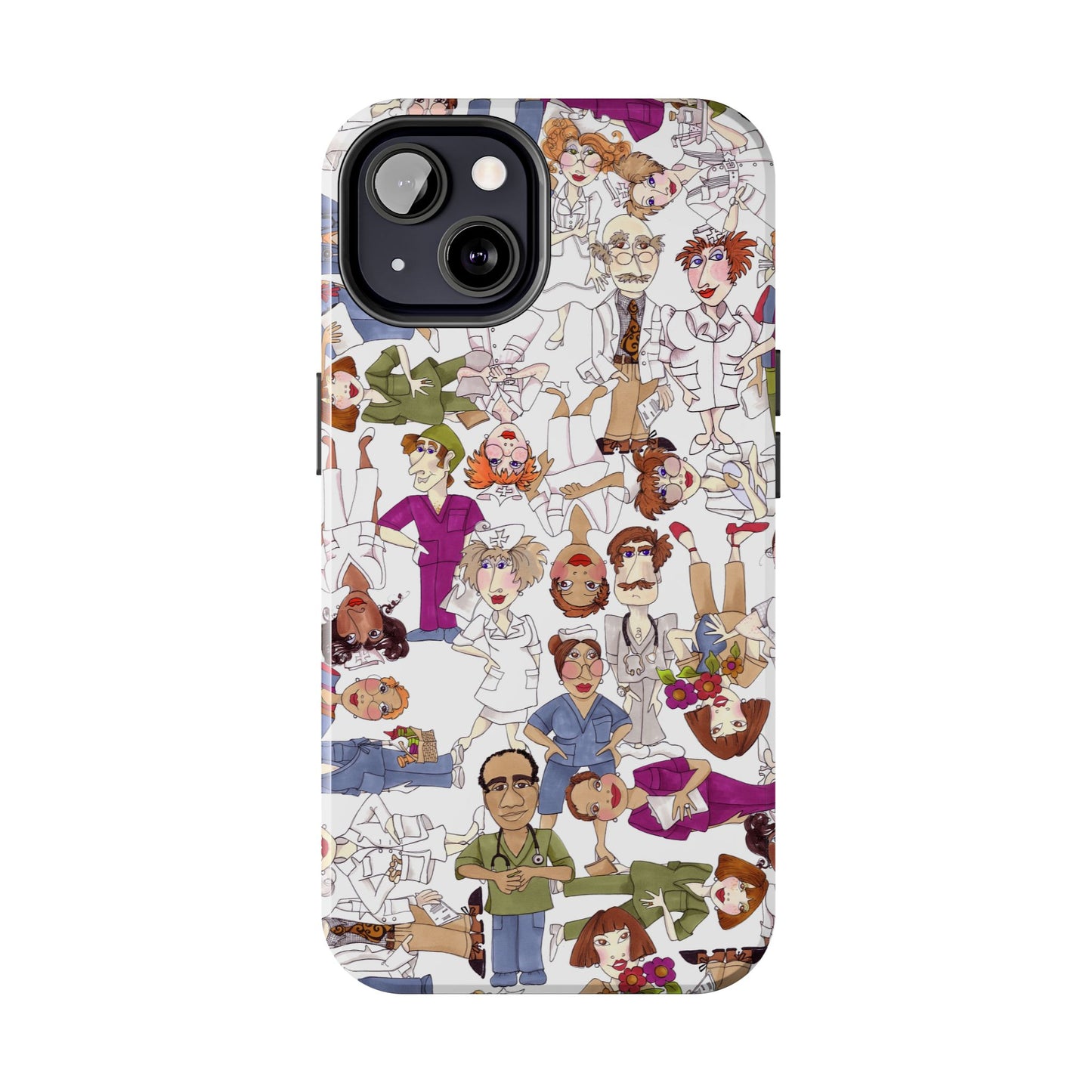 Diverse Nurse White Phone Case