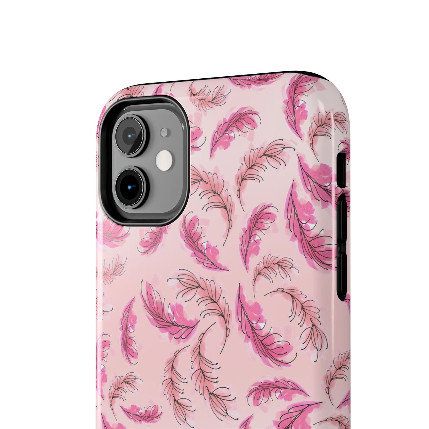 Flam Feathers Pink Phone Case