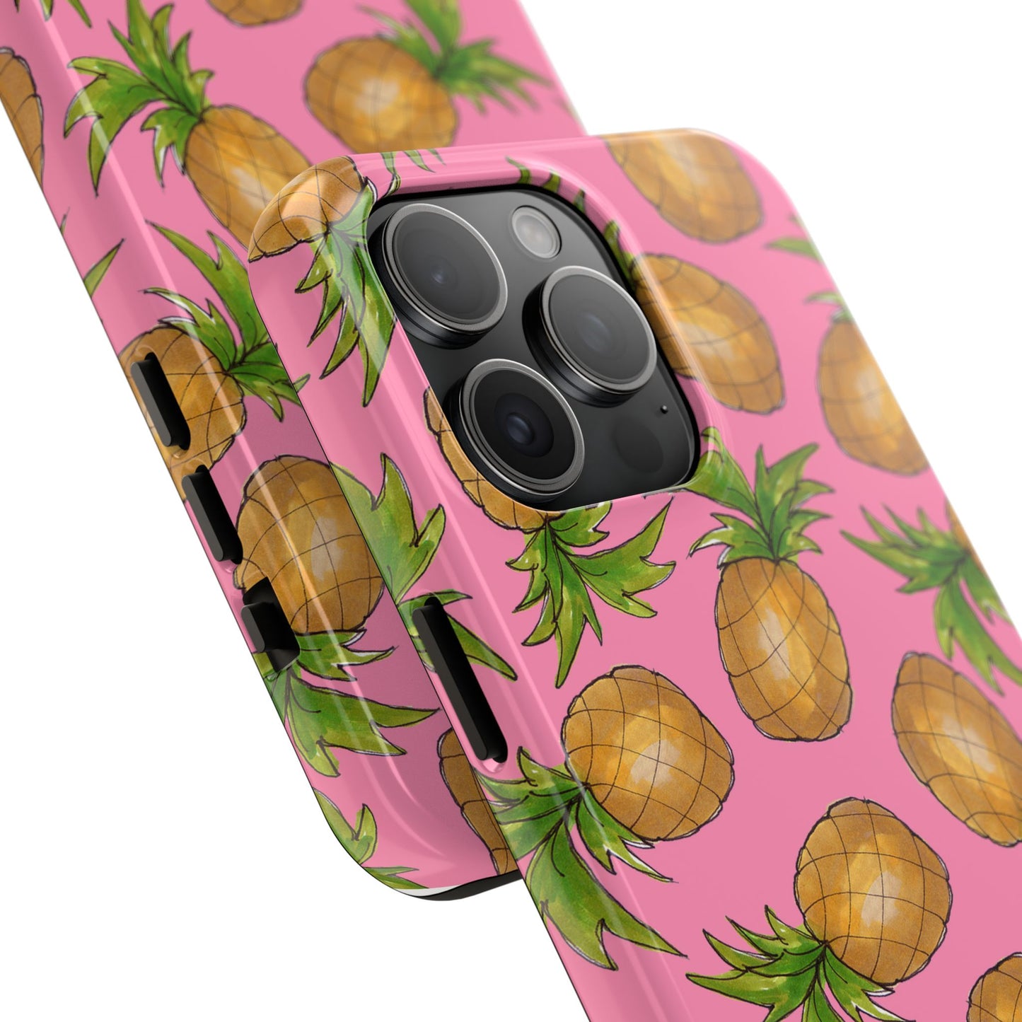 Pineapple Toss Pink Phone Case