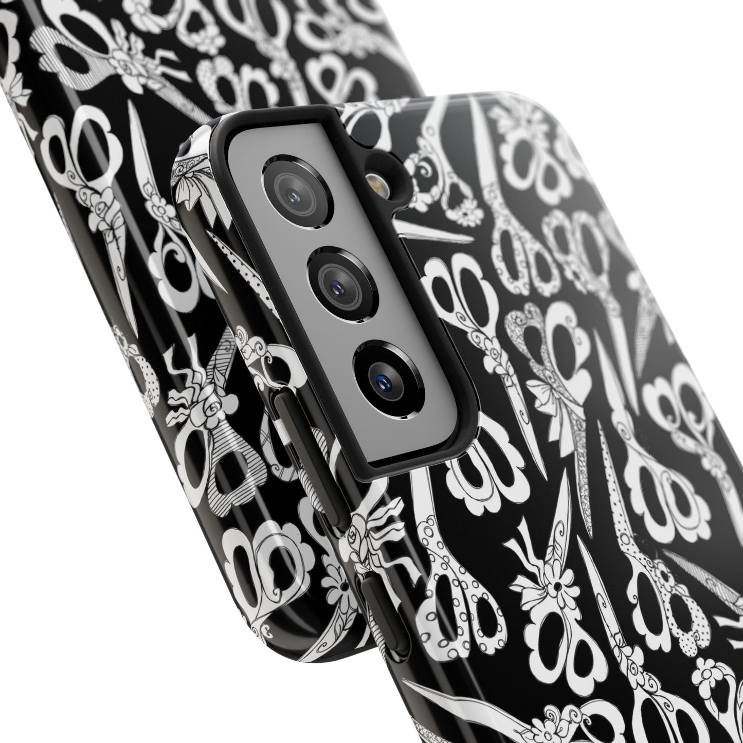 Scissor Blizzard Black Phone Case