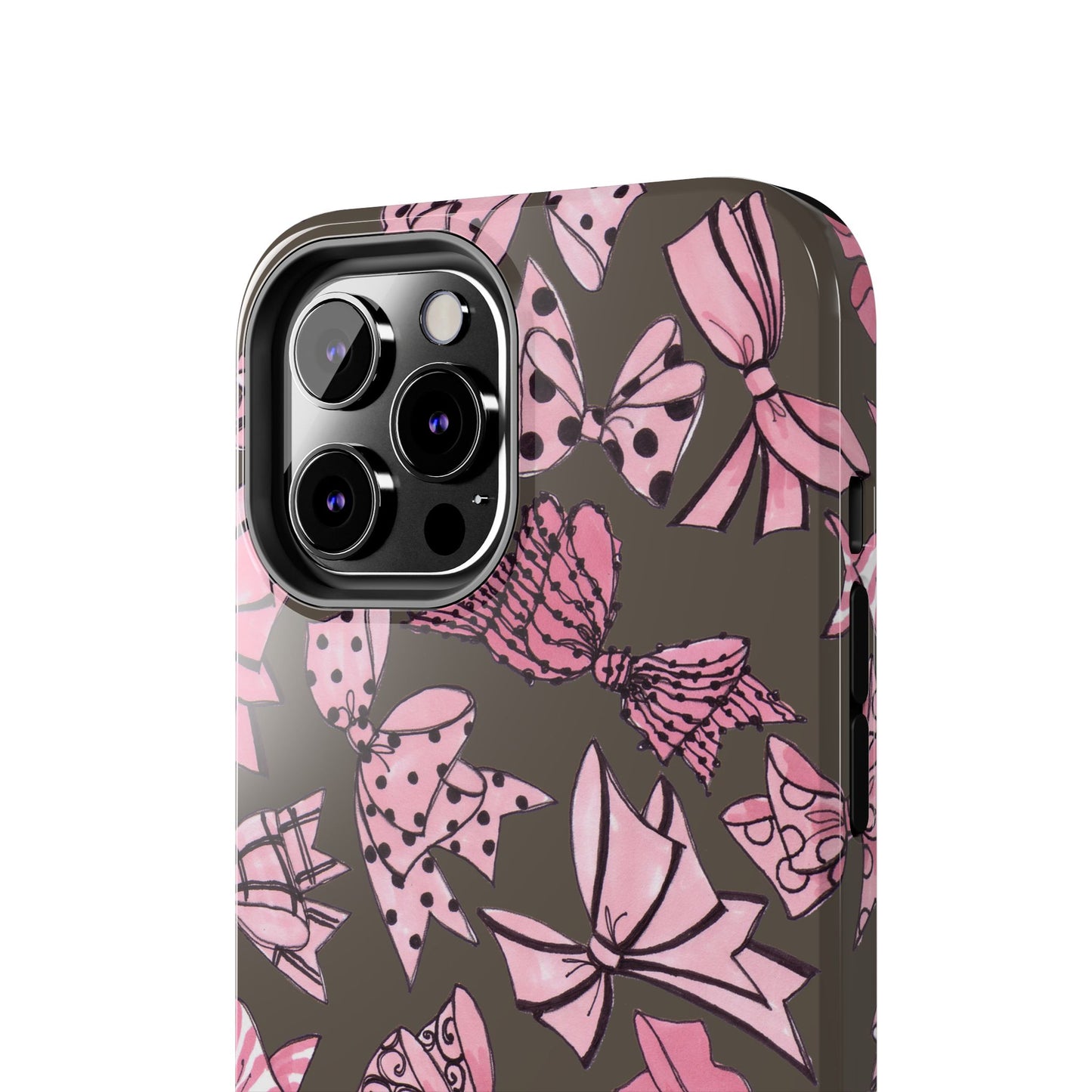 Blushing Bows Mocha Phone Case