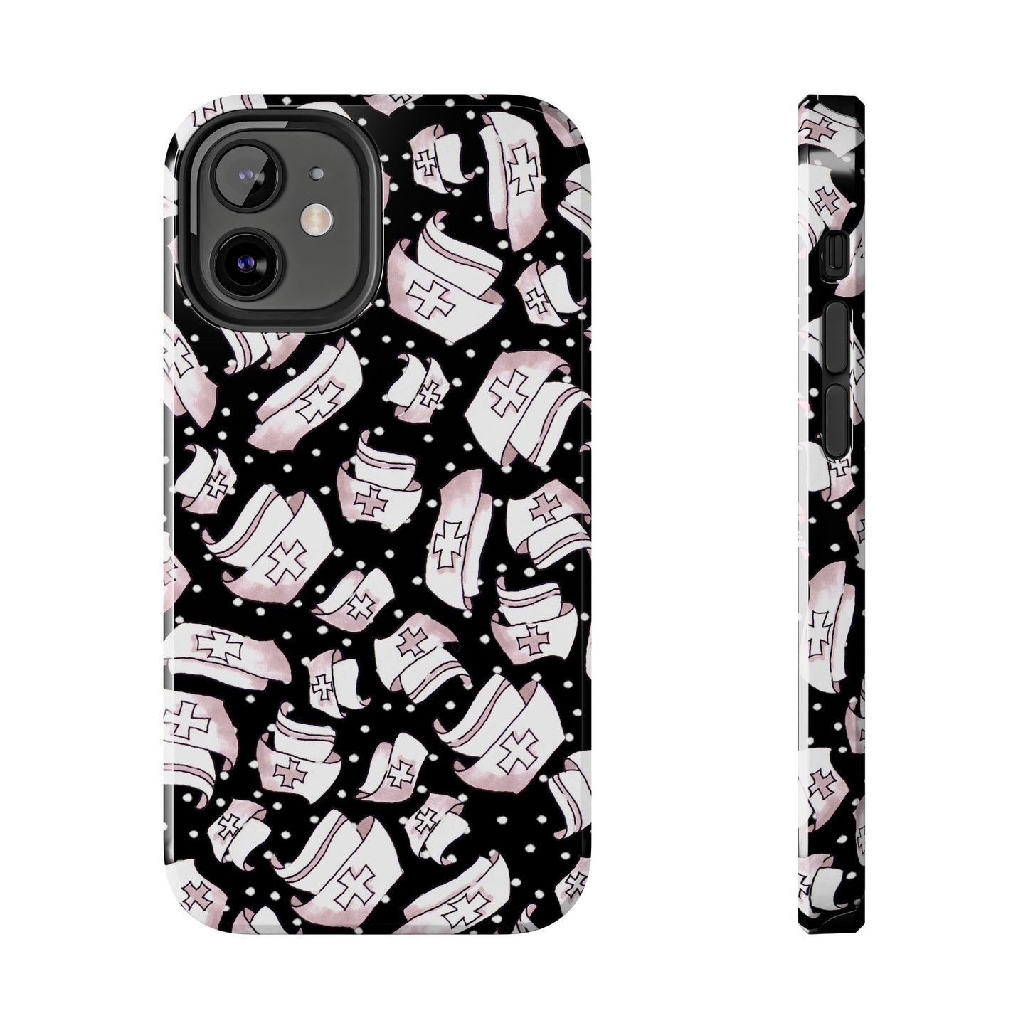 Med Hats Black Phone Case
