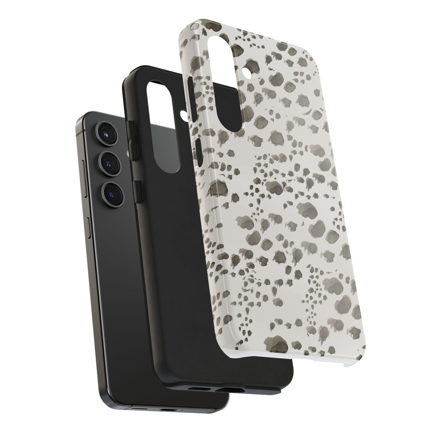 Kitty Dots Gray Phone Case