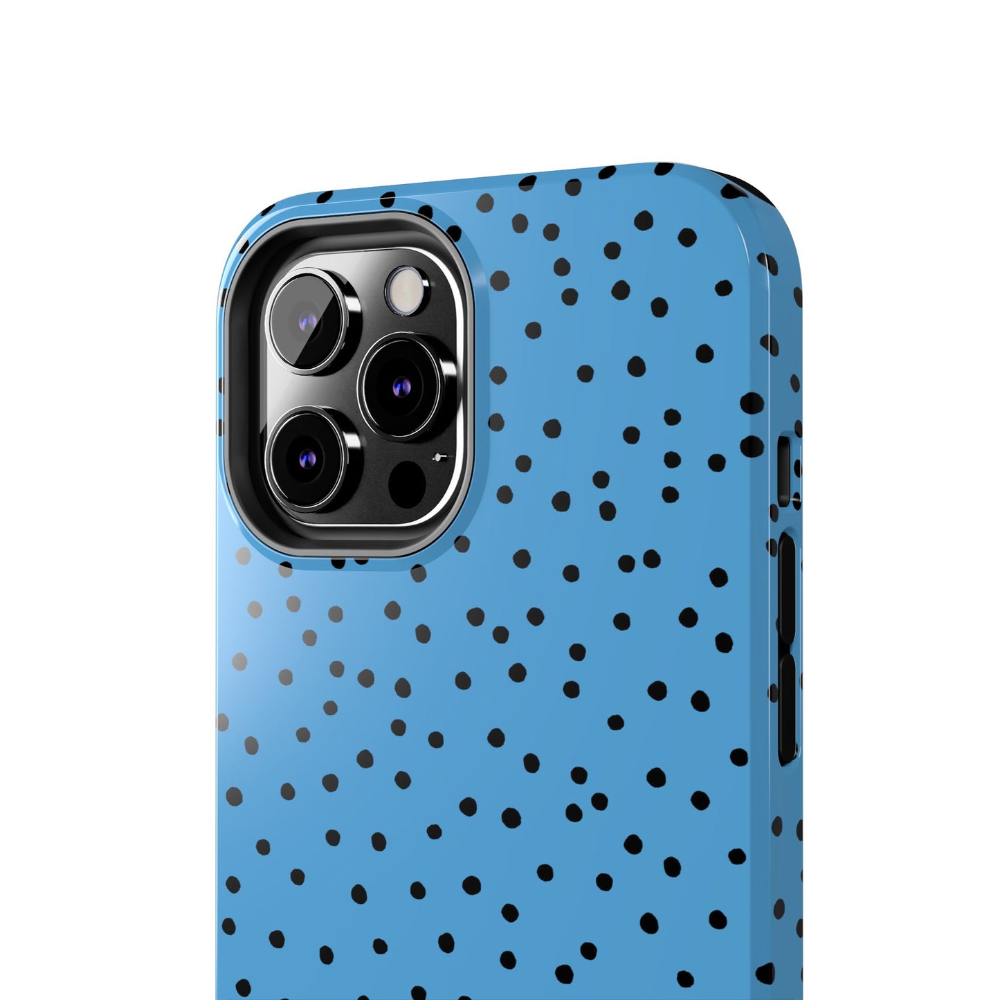 Dinky Dots Turquoise / Black Phone Case