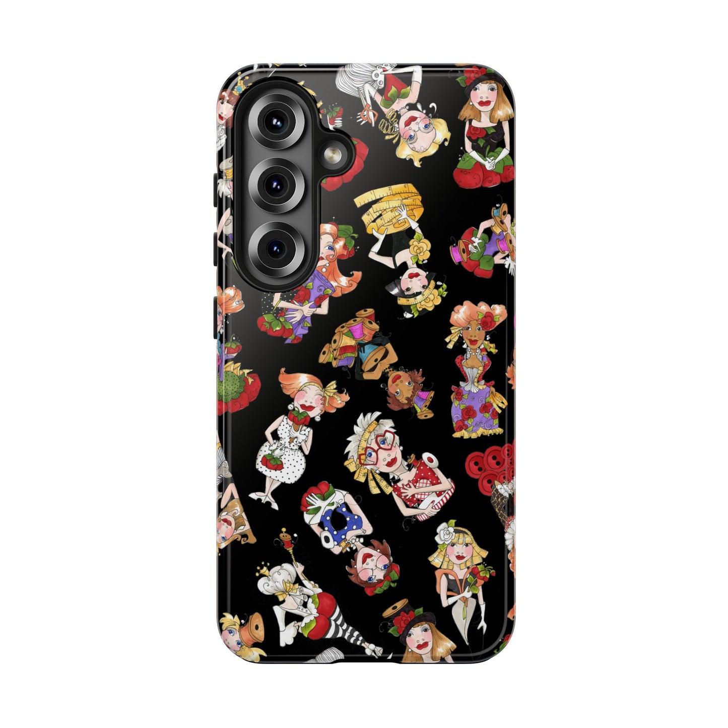 Curious Toss Black Phone Case