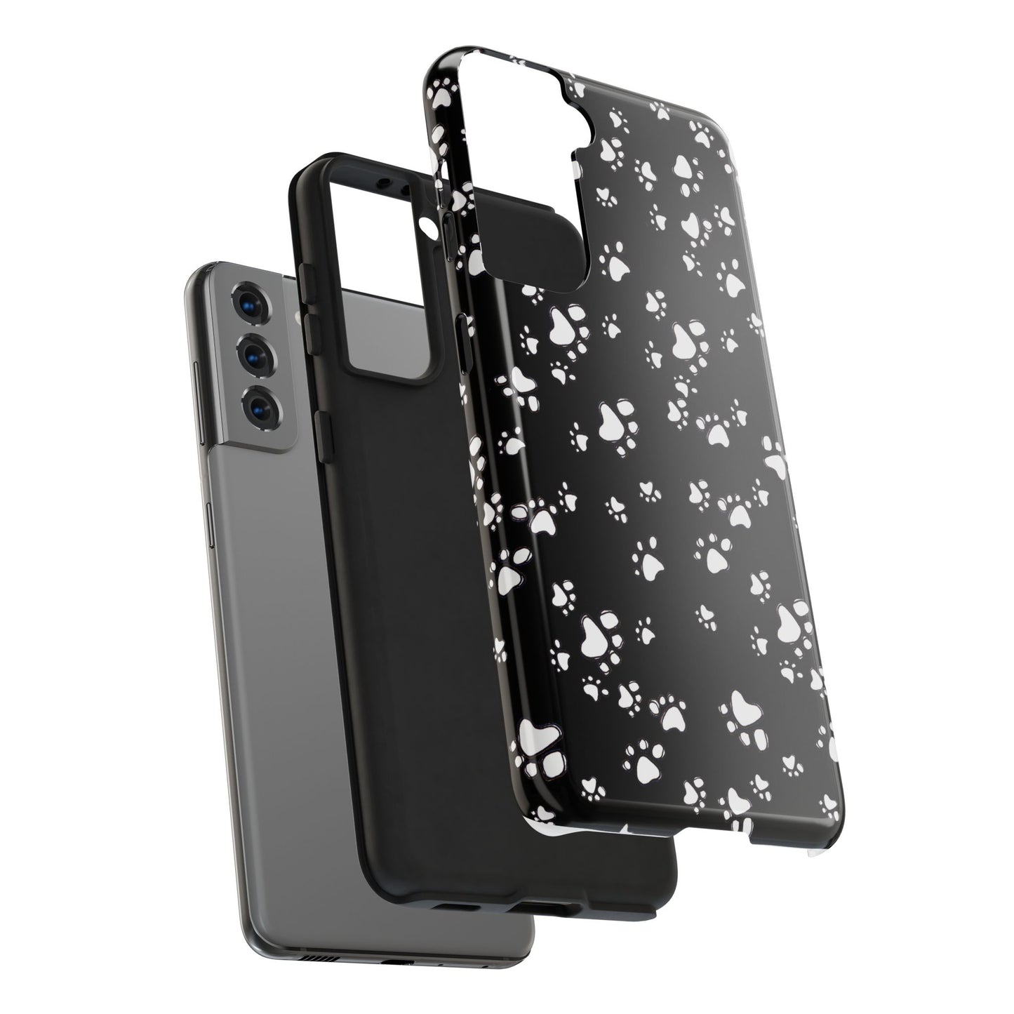 Paw Flakes Black Phone Case