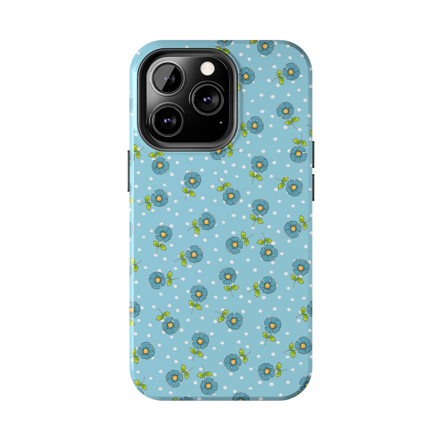 Daisy Dots Turquoise Phone Case