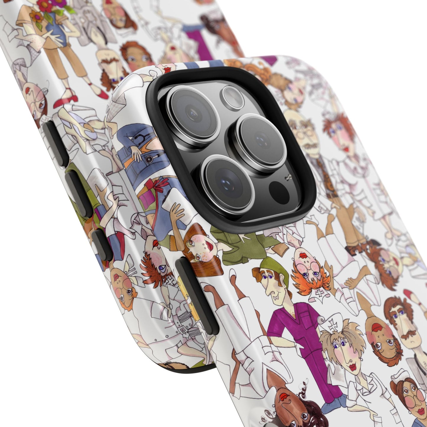 Diverse Nurse White Phone Case