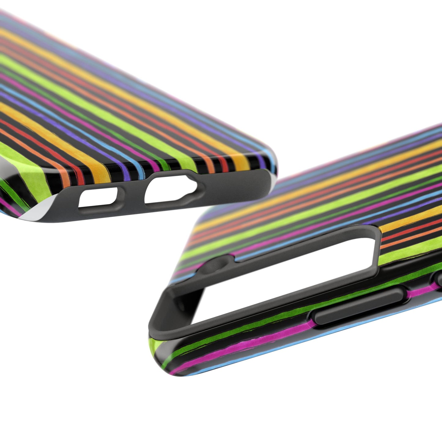 Stripe Fancy Black Phone Case