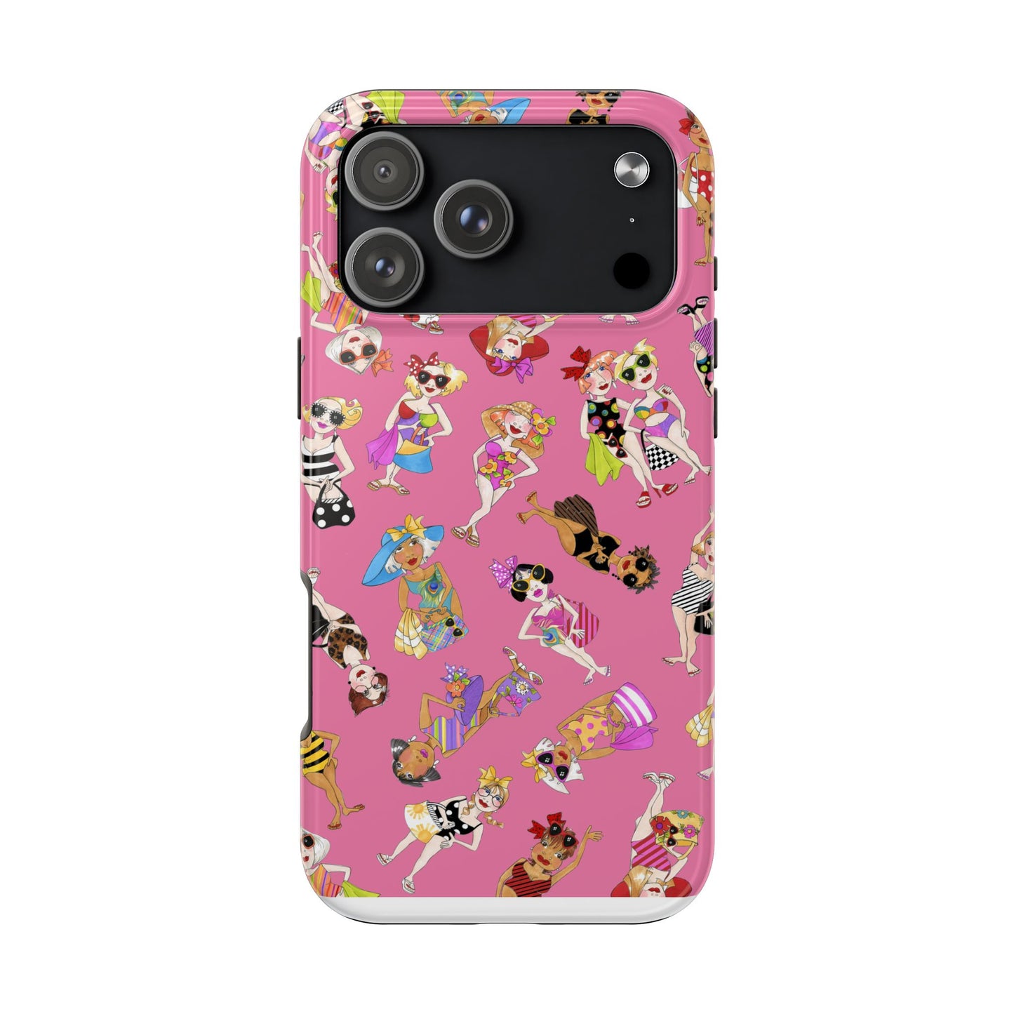 Tossed Beauties Pink Phone Case