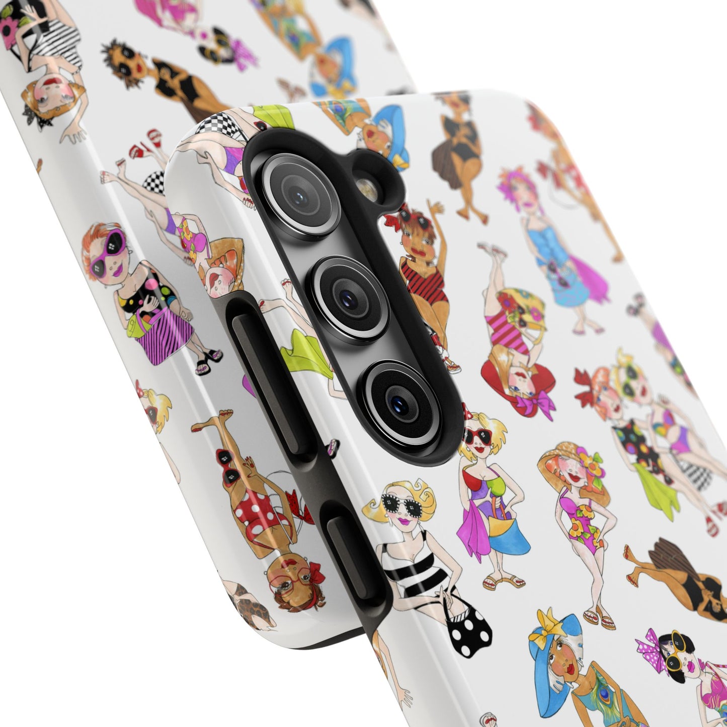 Tossed Beauties White Phone Case